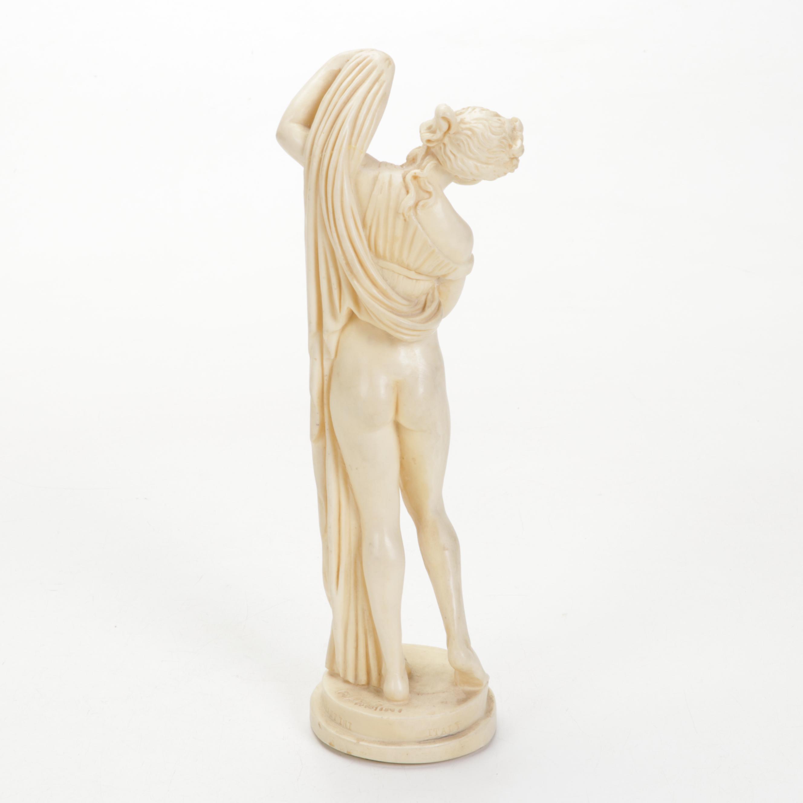 A. Santini Neoclassical Resin Aphrodite and Venus Sculptures, Mid-20th Century