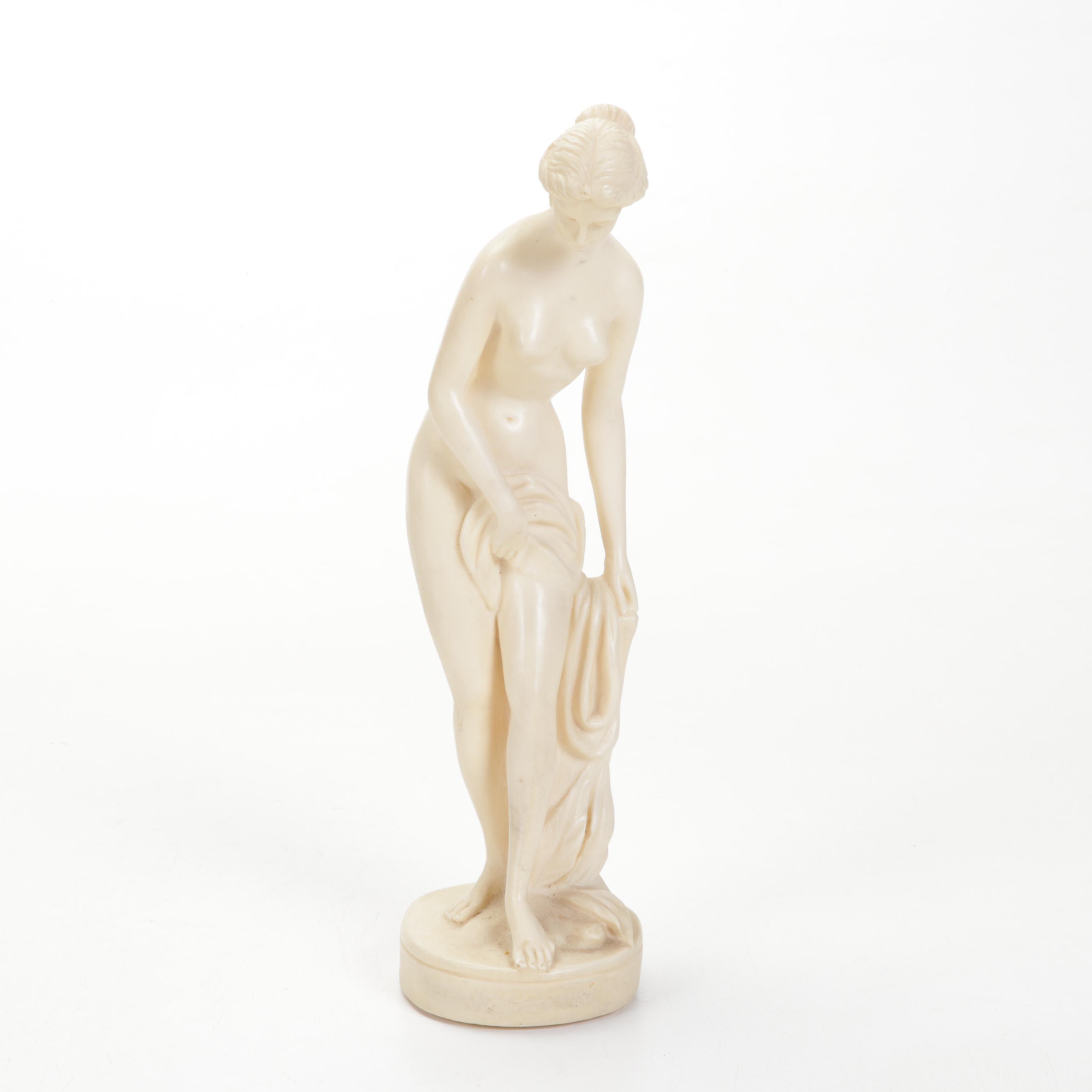 A. Santini Neoclassical Resin Aphrodite and Venus Sculptures, Mid-20th Century