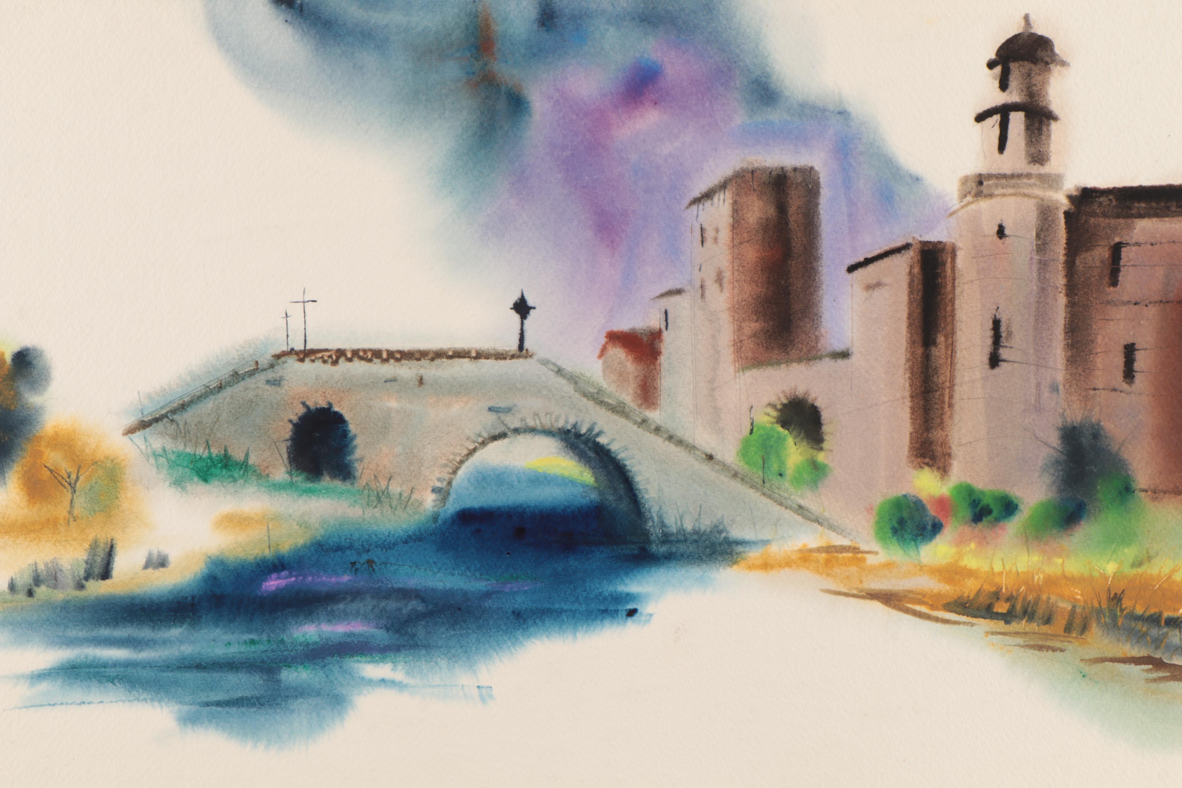 Marion Mass Abstract Watercolor Paintings of Flowers and Landscapes