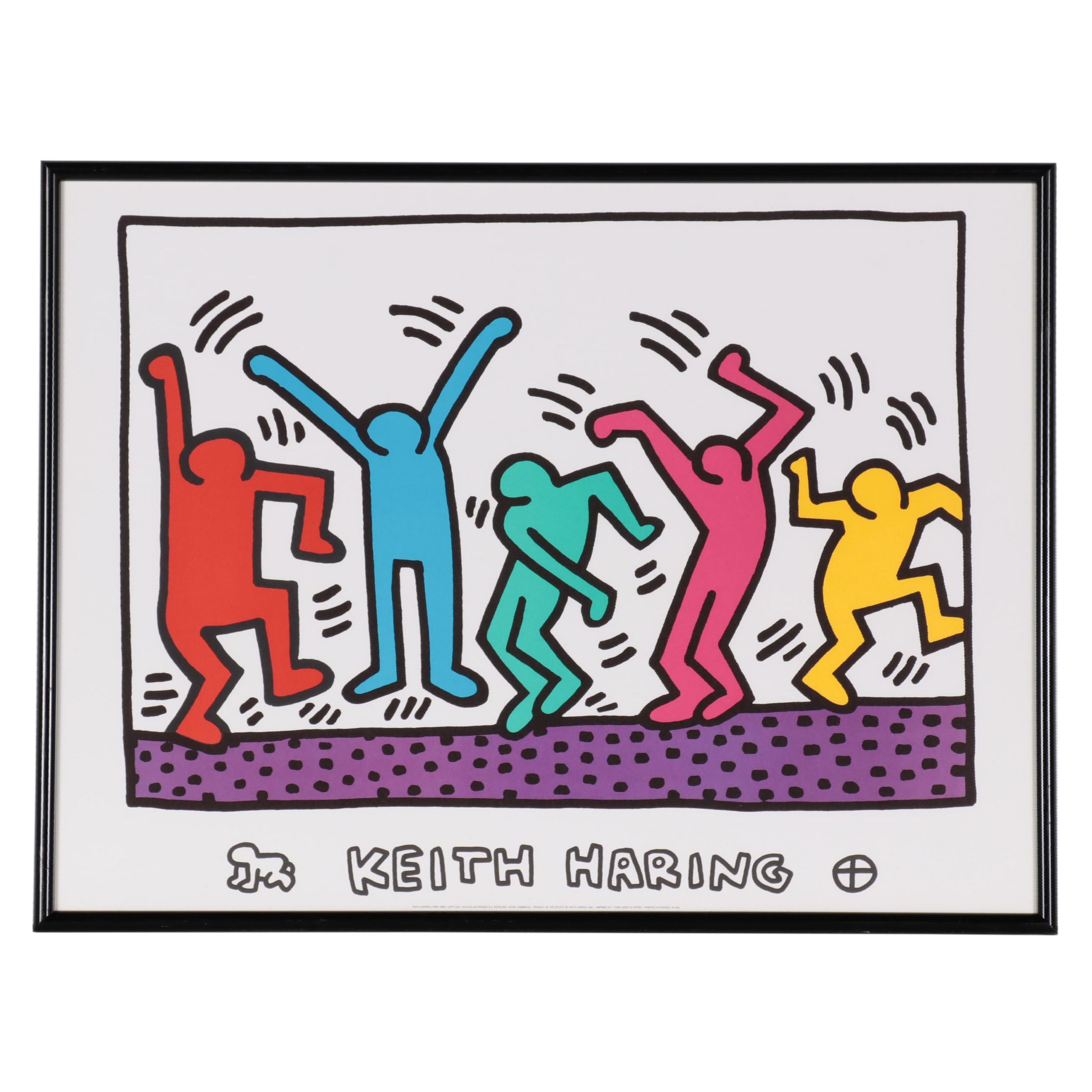 Offset Lithograph After Keith Haring "Untitled (Dancers), 1991