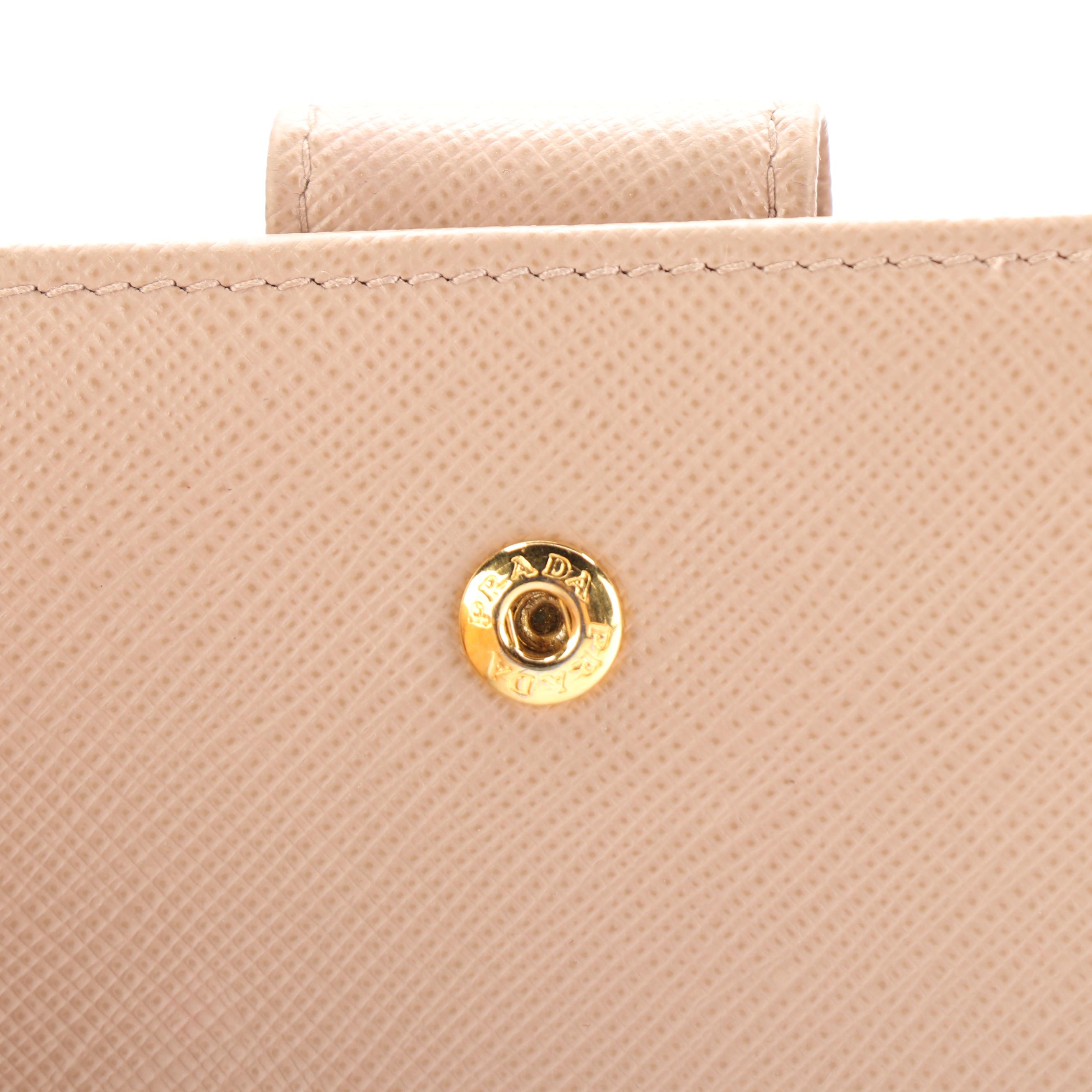 Prada Compact Wallet in Saffiano Leather