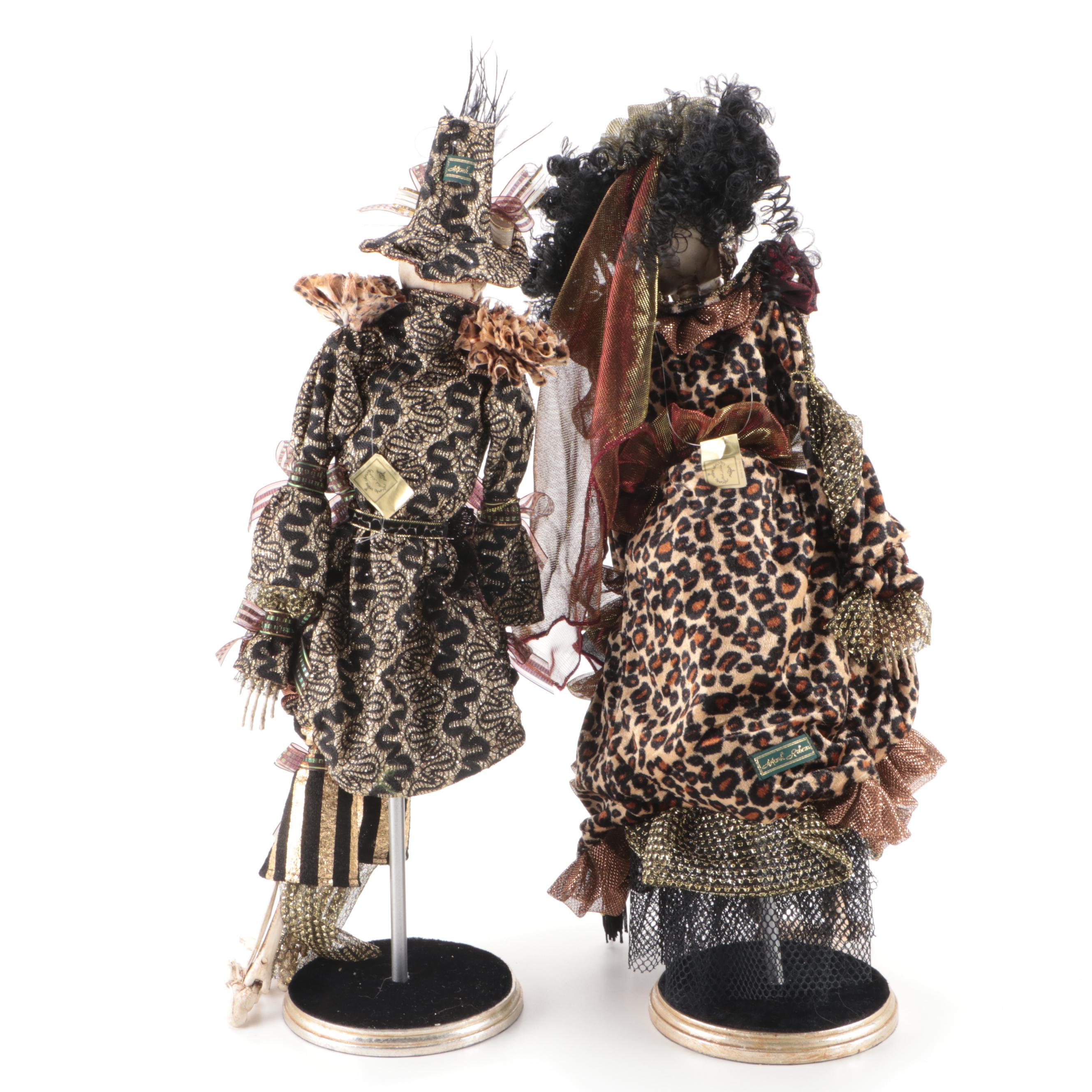 Mark Roberts "Safari Fashion Skeletons" Figurines