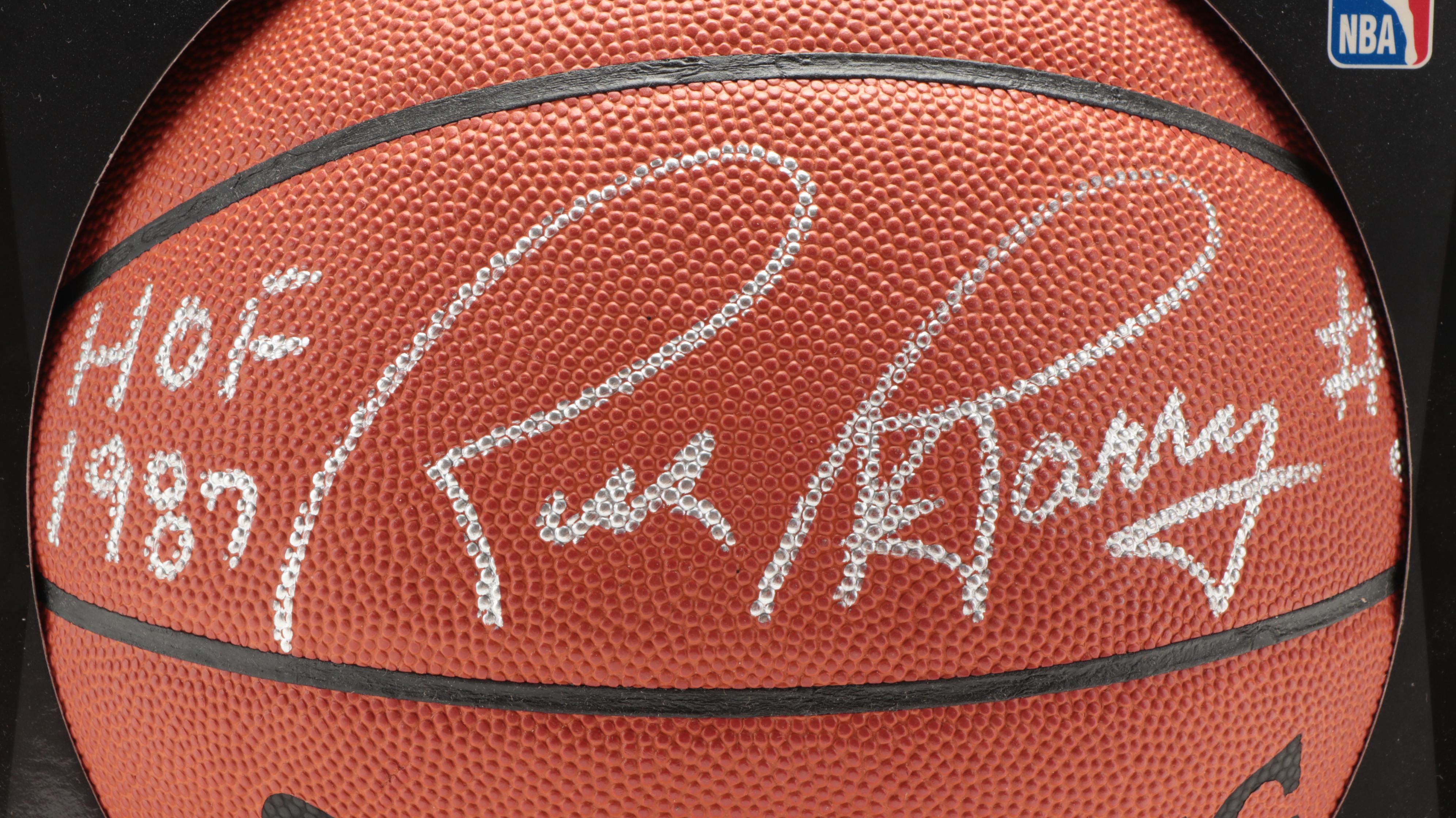 Rick Barry Hall Of Fame 1987 Signed Basketball