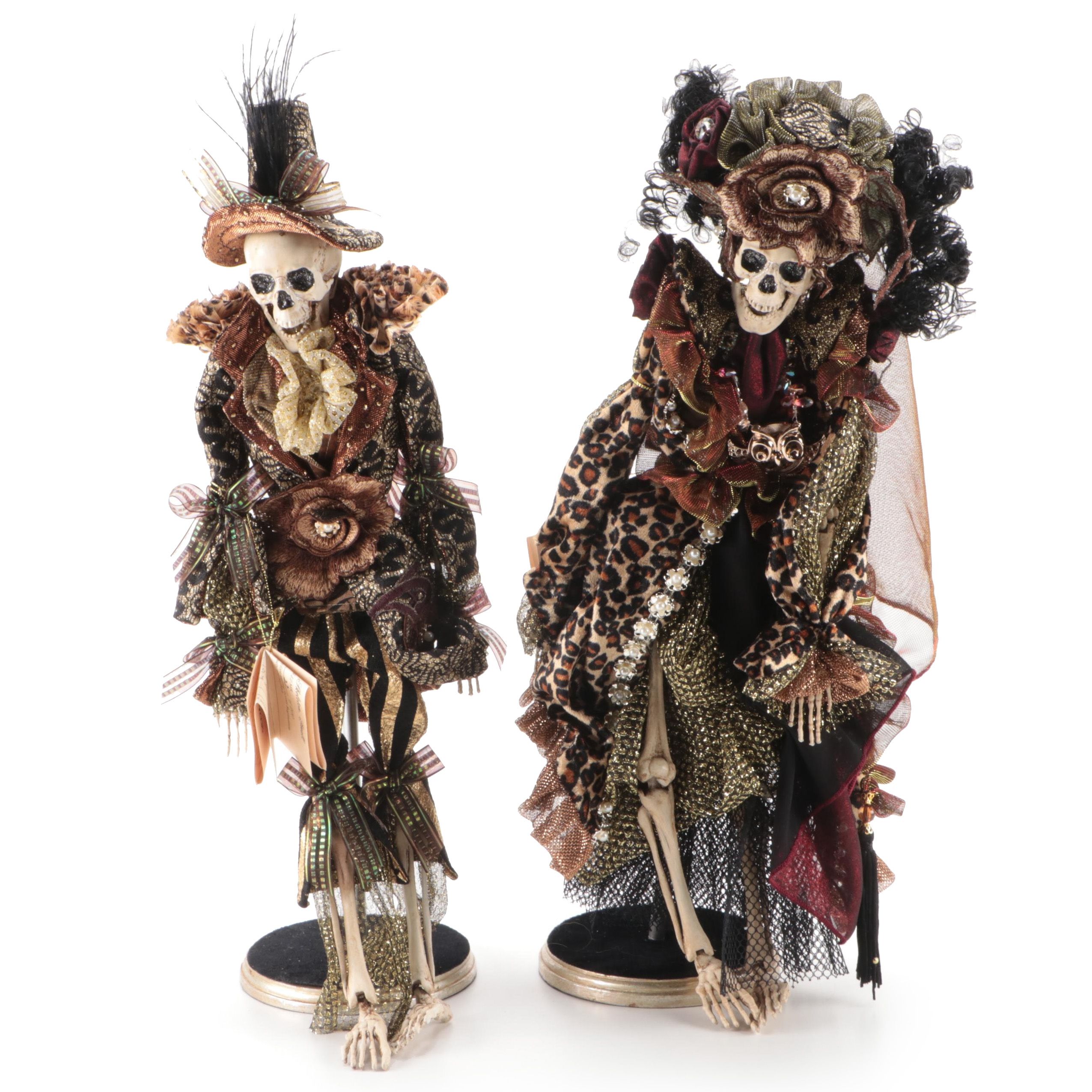 Mark Roberts "Safari Fashion Skeletons" Figurines