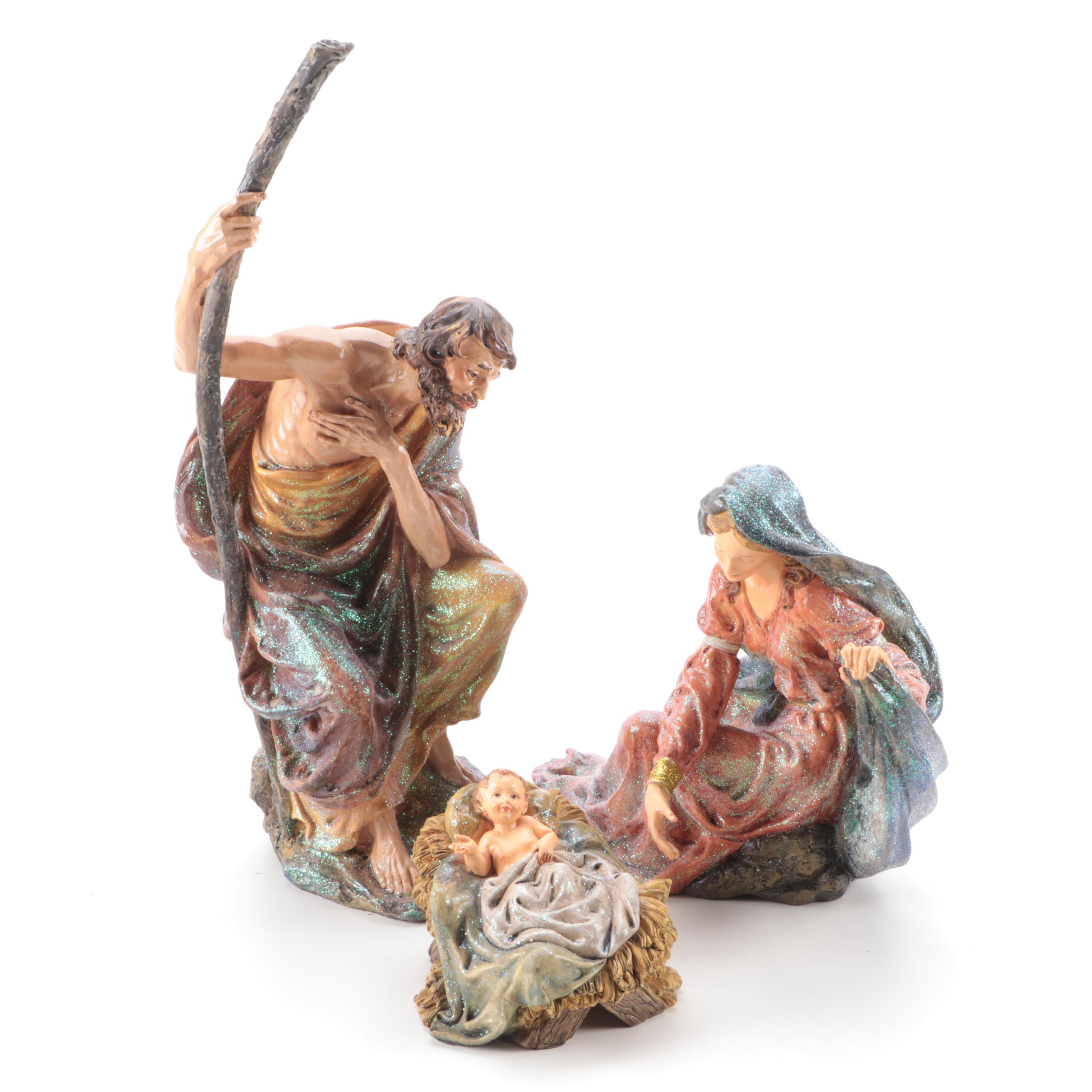 Cast Resin Large Scale Nativity Set