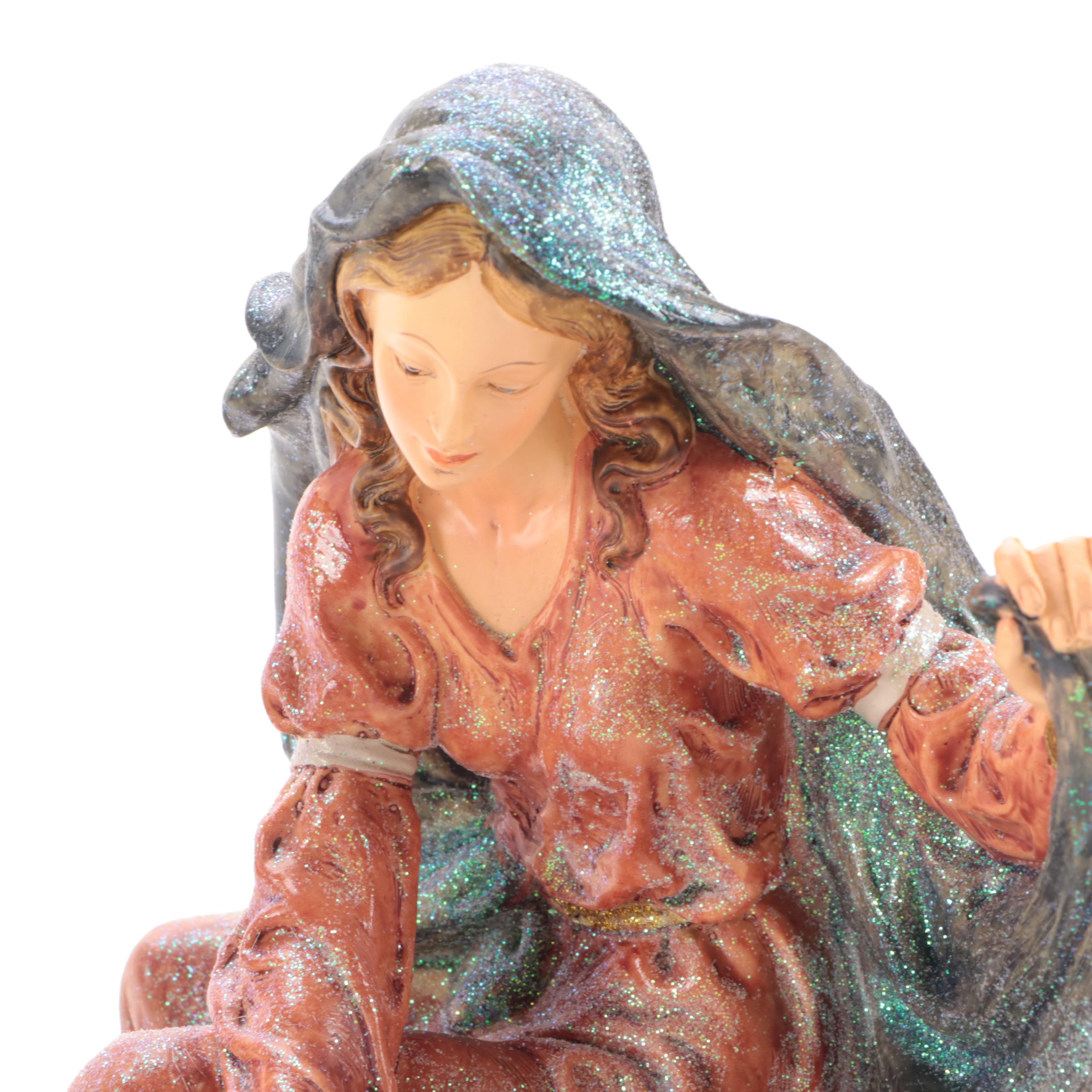 Cast Resin Large Scale Nativity Set