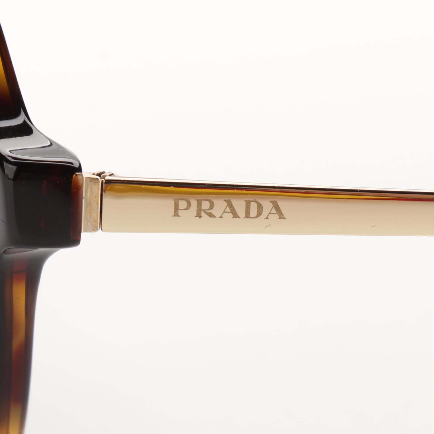 Prada SPR 13W-F Aviator Sunglasses in Tortoise Acetate with Case and Box