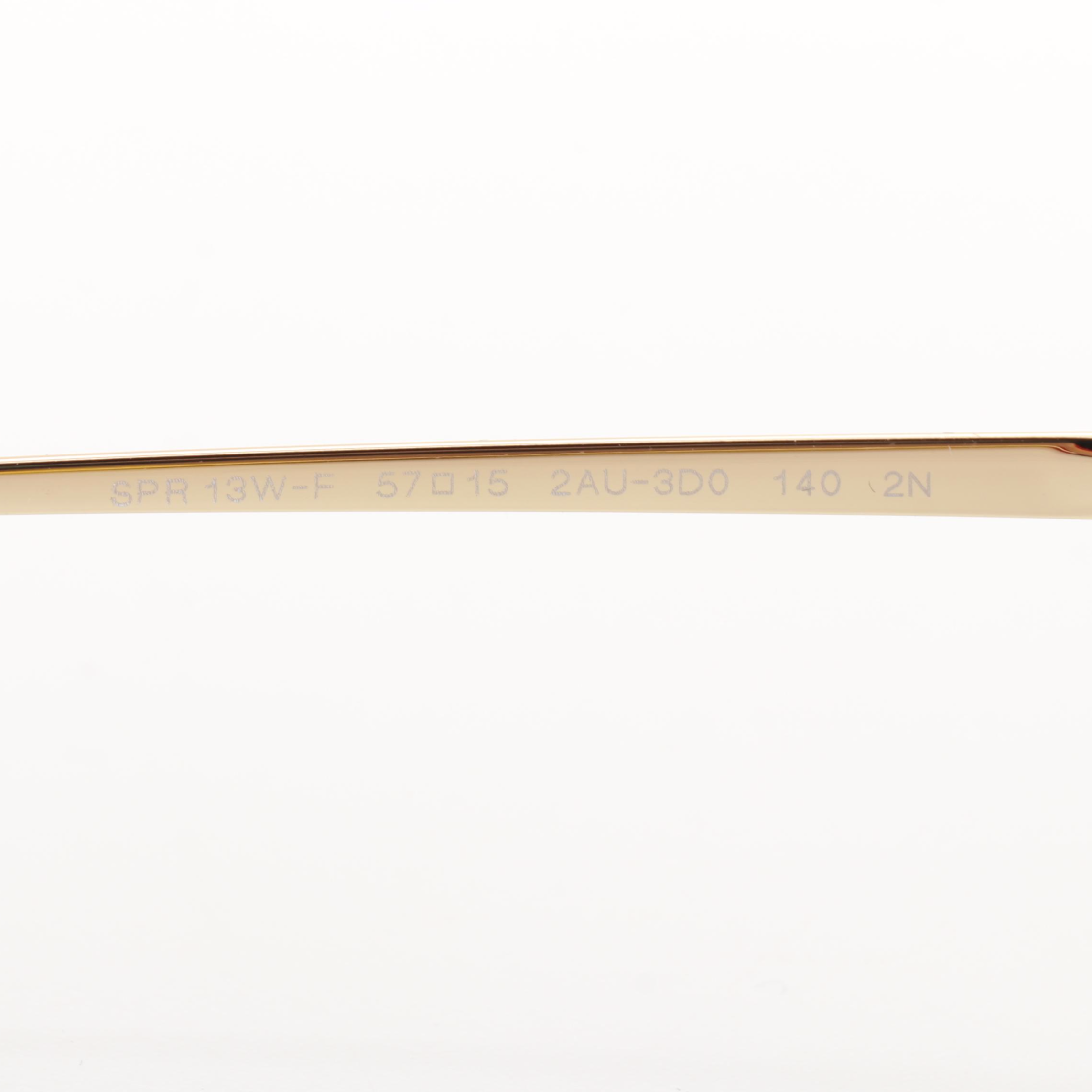 Prada SPR 13W-F Aviator Sunglasses in Tortoise Acetate with Case and Box