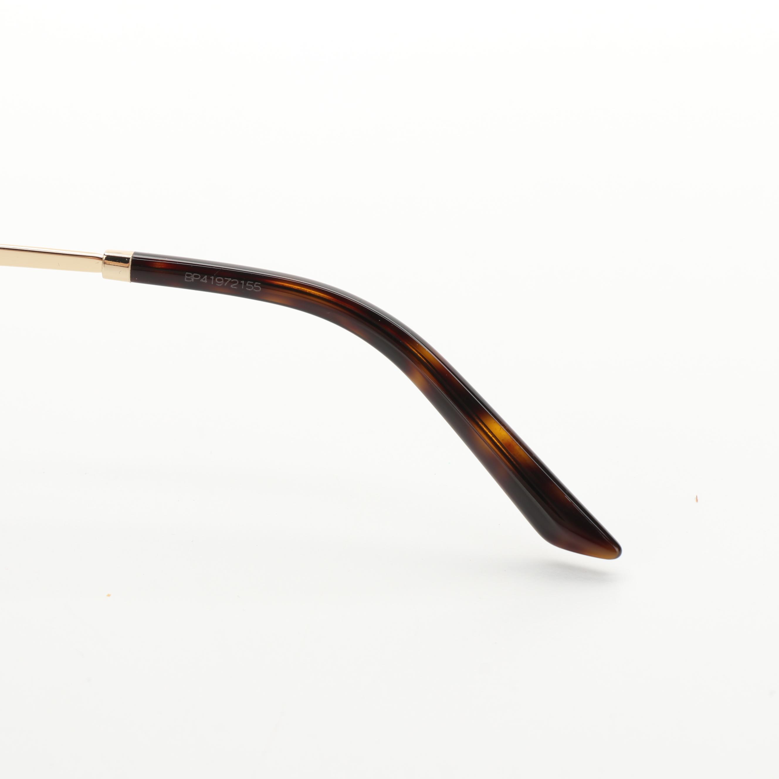 Prada SPR 13W-F Aviator Sunglasses in Tortoise Acetate with Case and Box