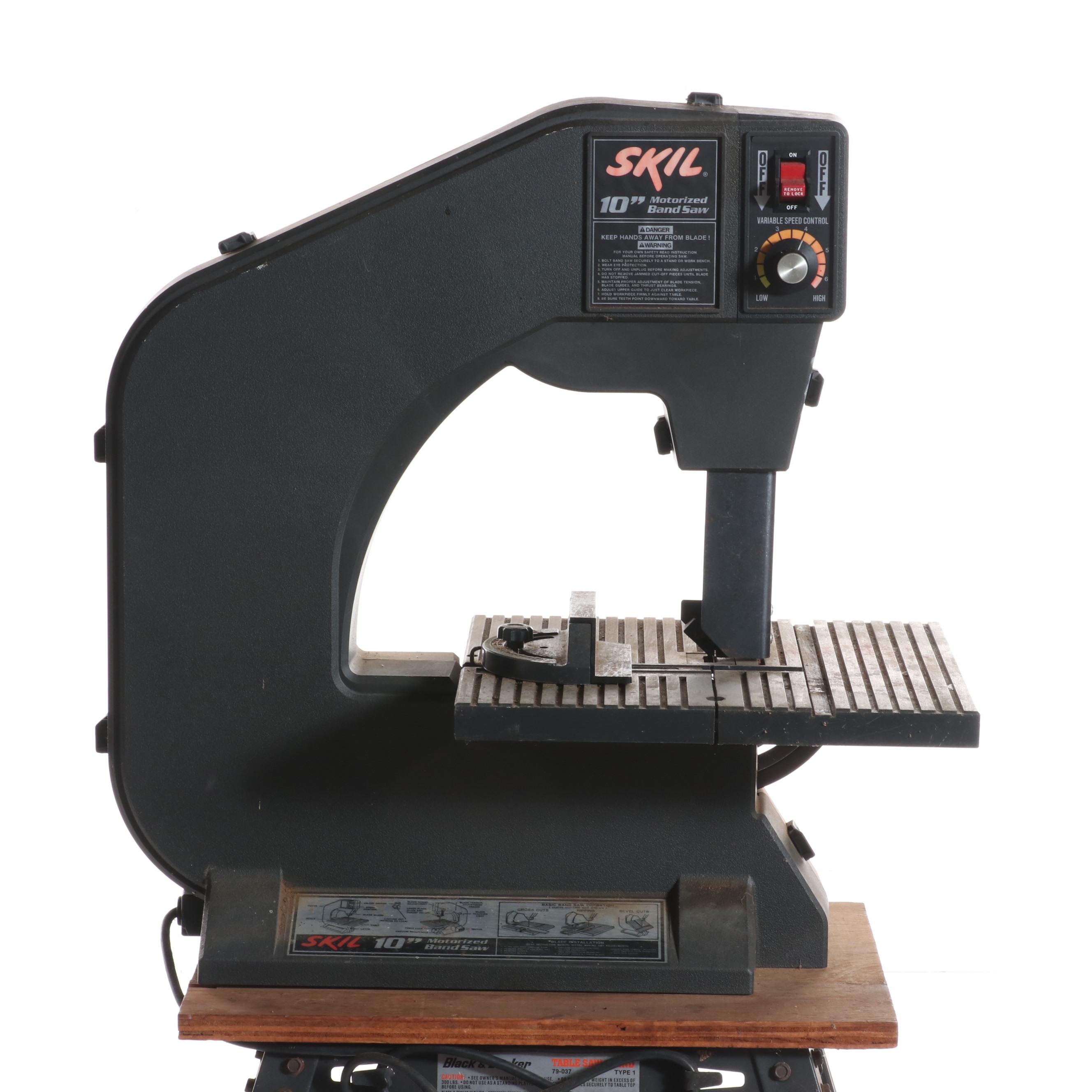 Skil 10" Motorized Electric Bandsaw on Stand