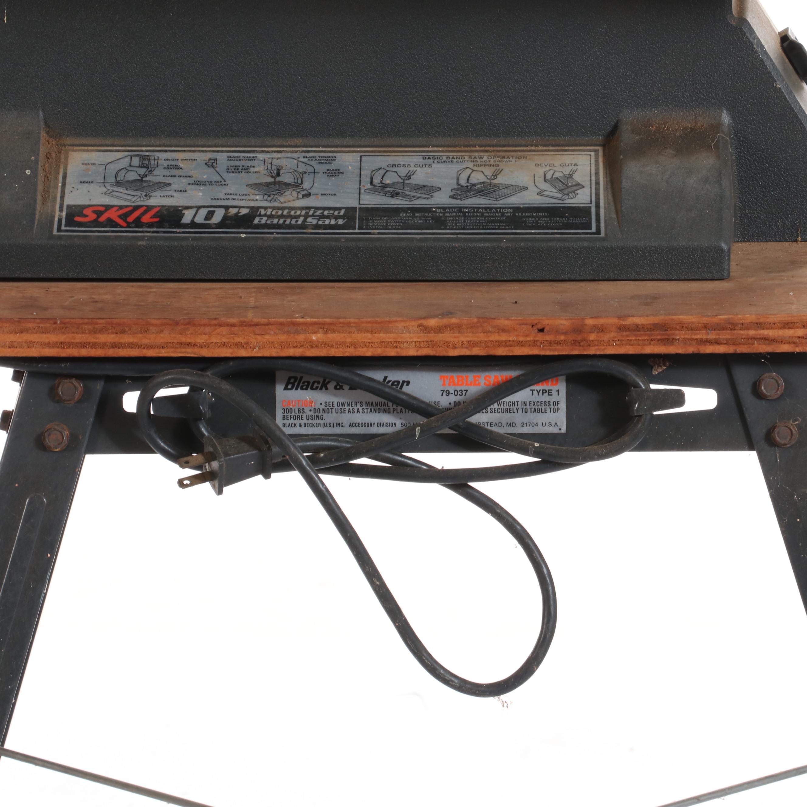 Skil 10" Motorized Electric Bandsaw on Stand