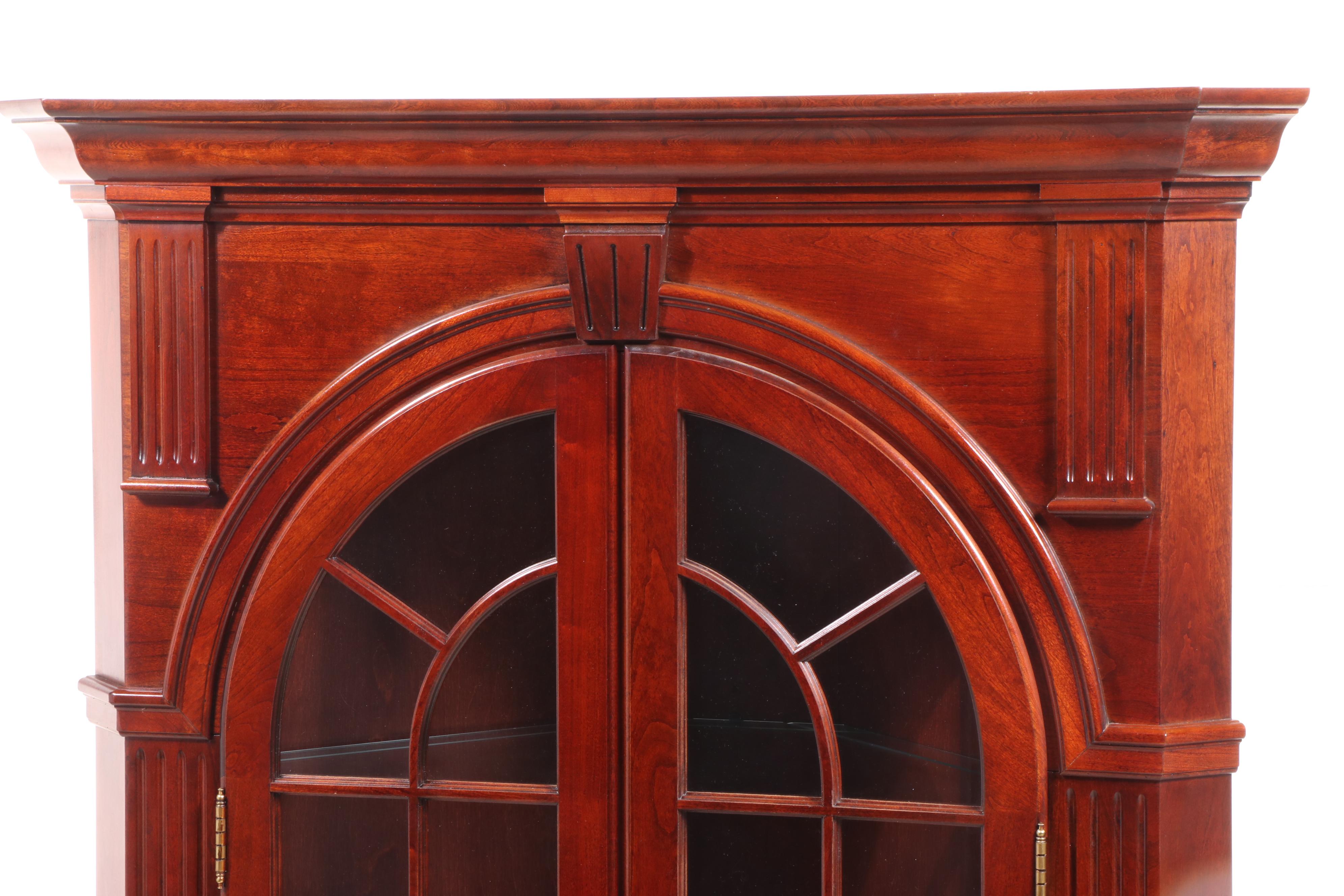 Pennsylvania House George III Style Cherry Corner Cabinet
