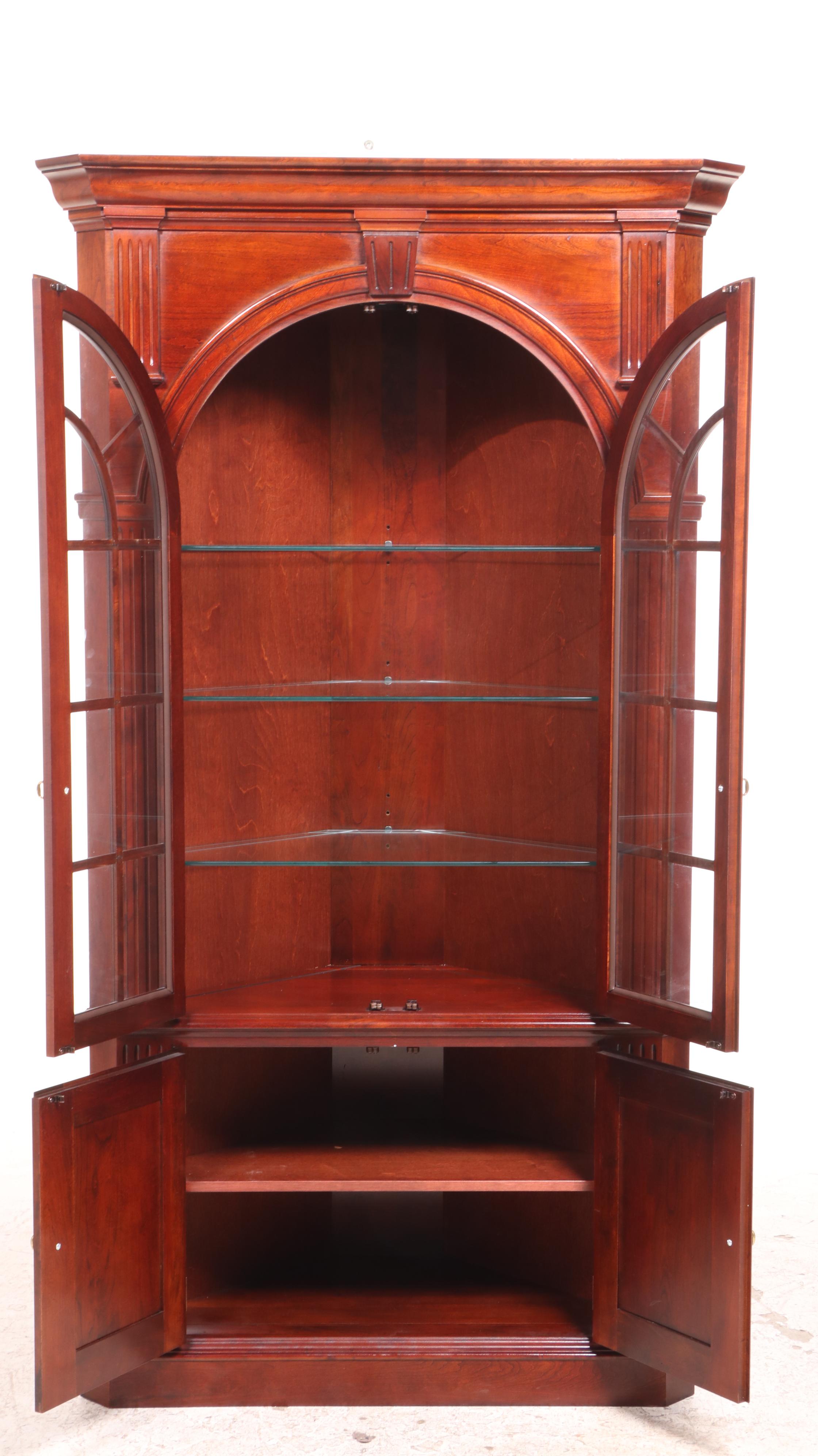 Pennsylvania House George III Style Cherry Corner Cabinet