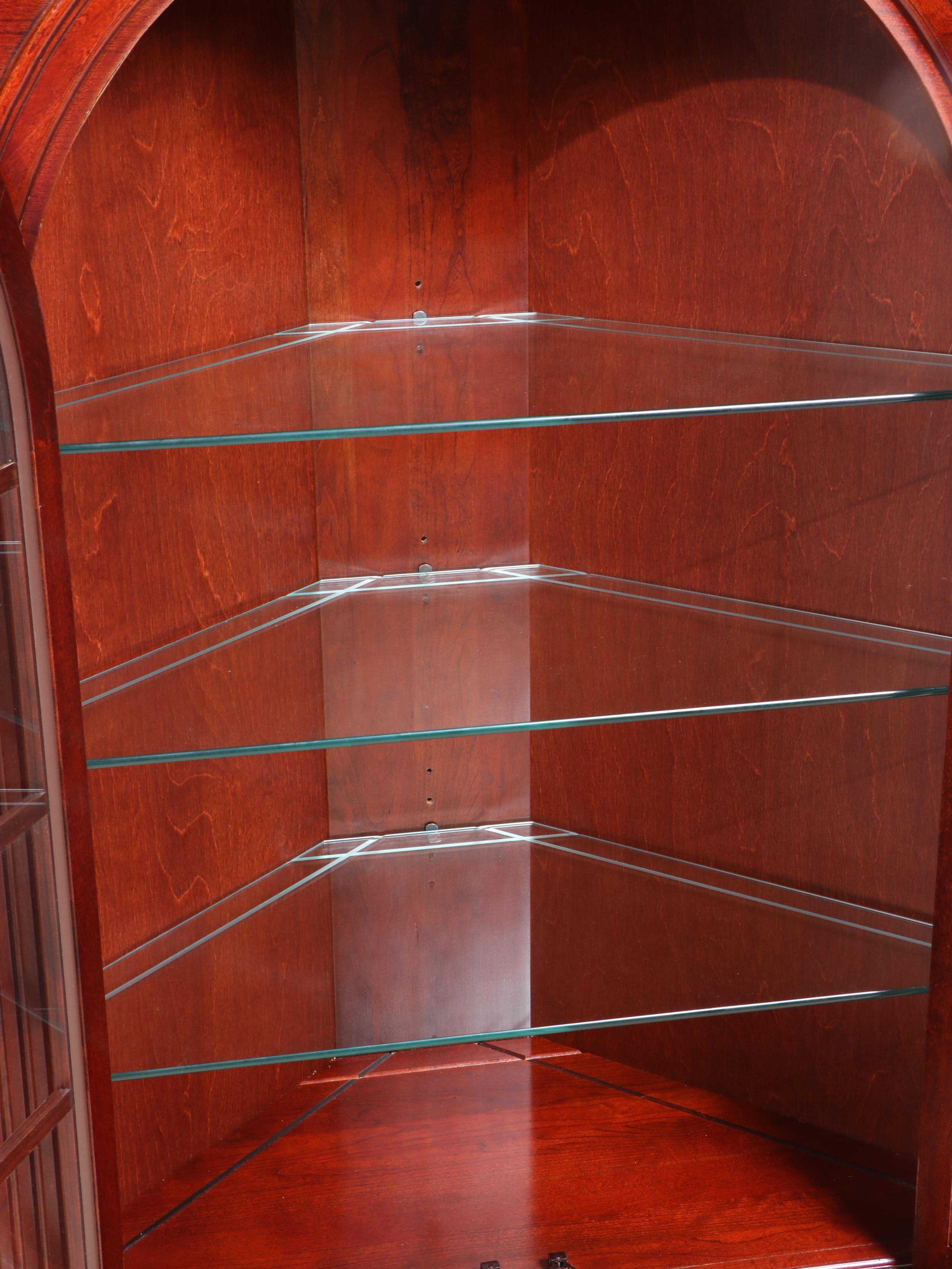 Pennsylvania House George III Style Cherry Corner Cabinet