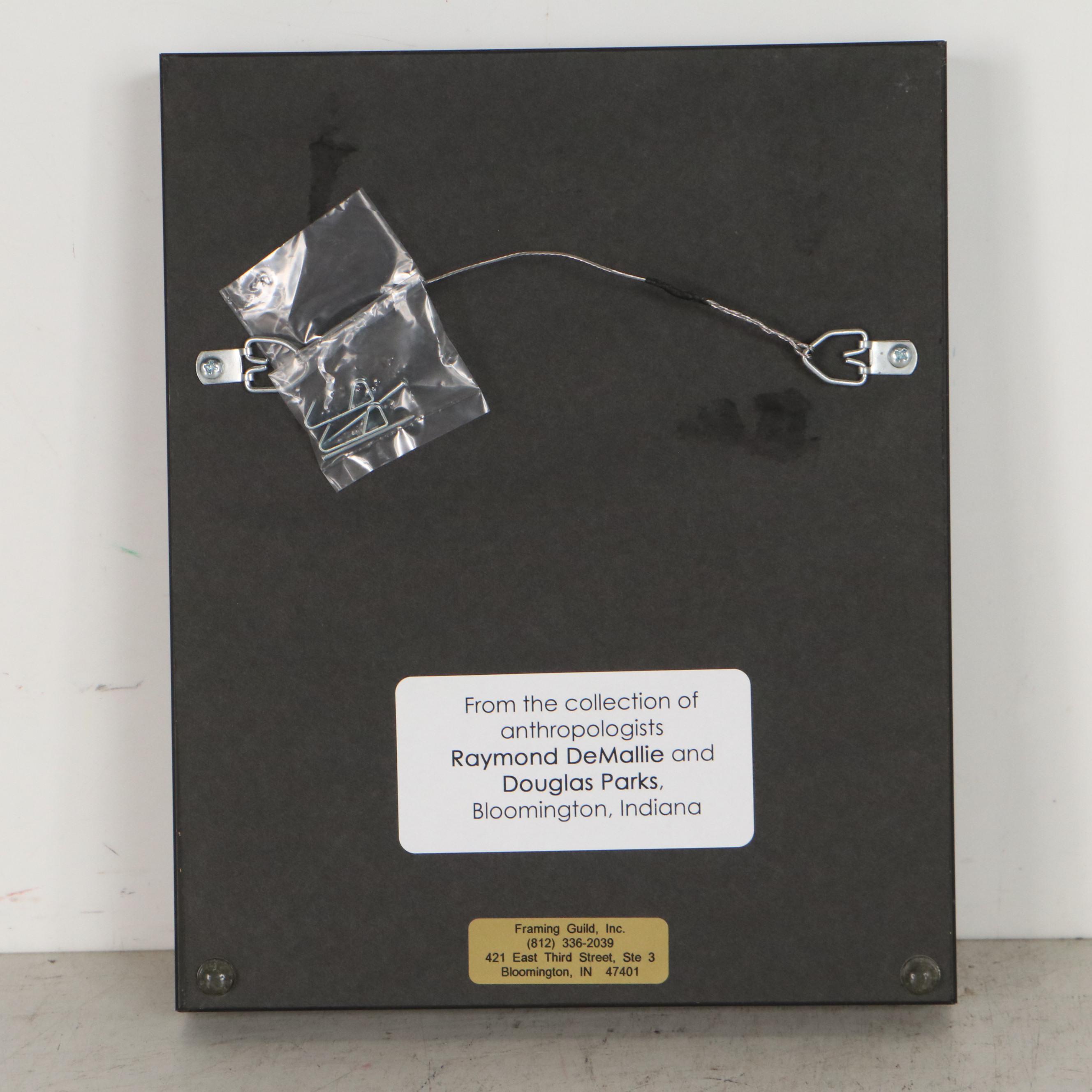 Charles W. Chapman Oil Painting of Native American Ceremony