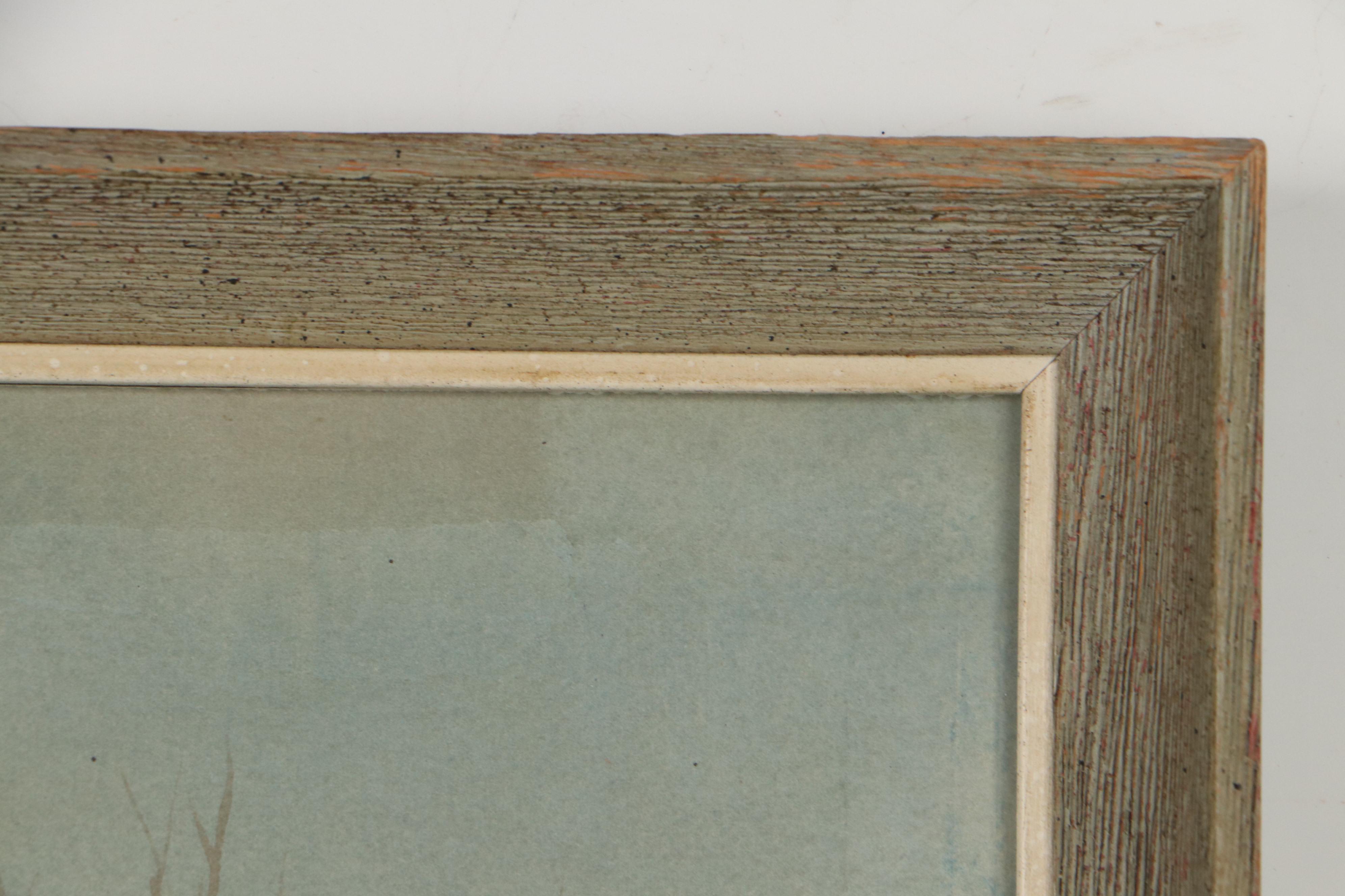 Ray Loos Sporting Landscape Watercolor Painting