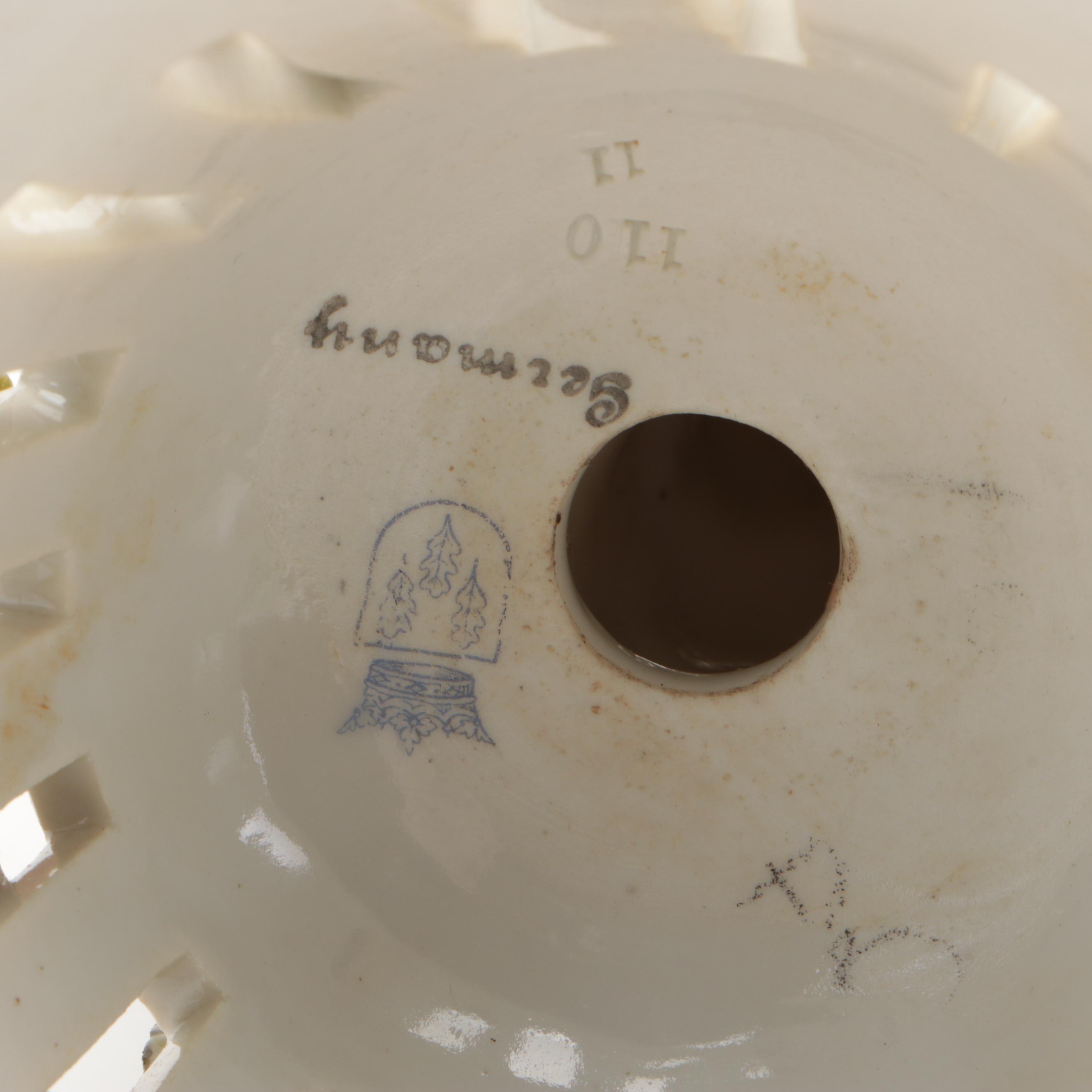 Von Schierholz Lamp Base with Other German and Japanese Figurines and Fonts