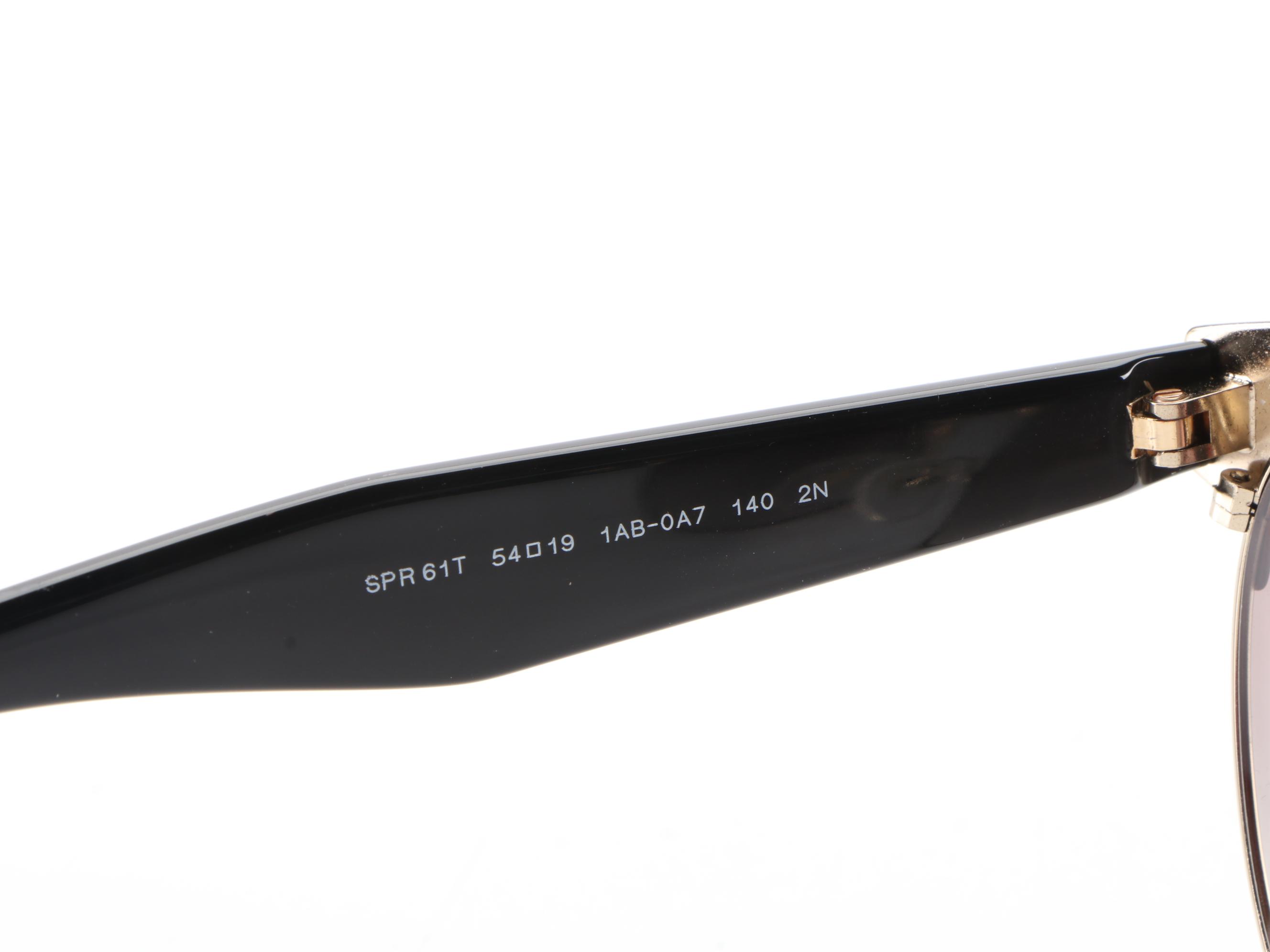 Prada SPR61T Browline Sunglasses with Case and Box