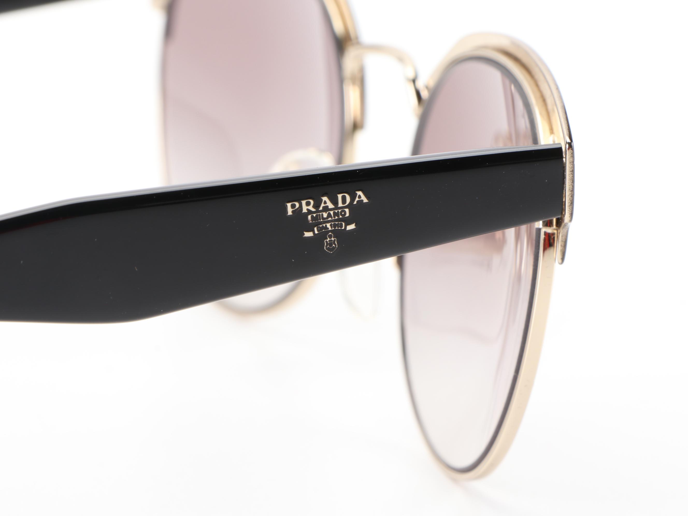 Prada SPR61T Browline Sunglasses with Case and Box