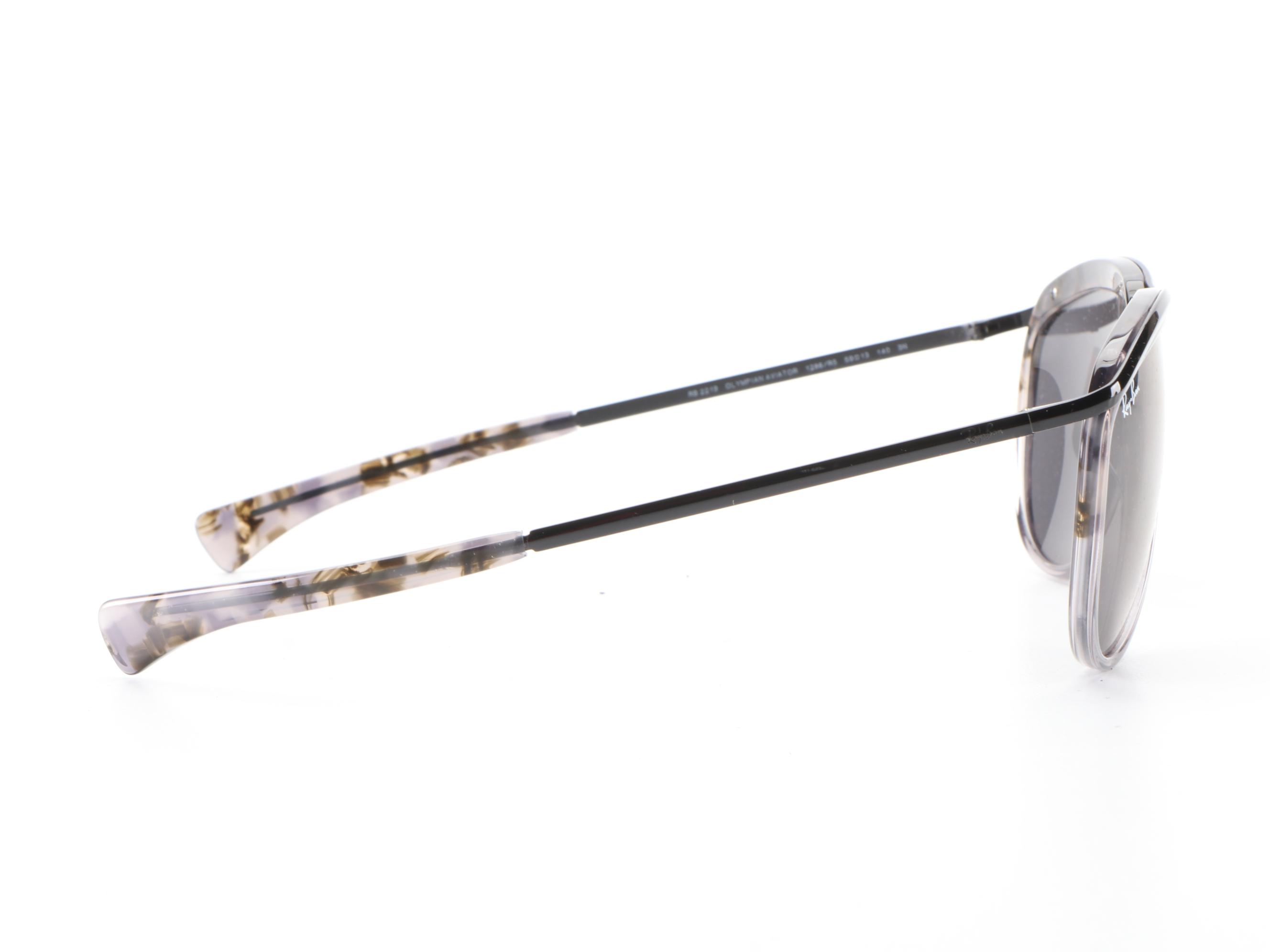 Ray-Ban RB 2219 Olympian Aviator Sunglasses with Case