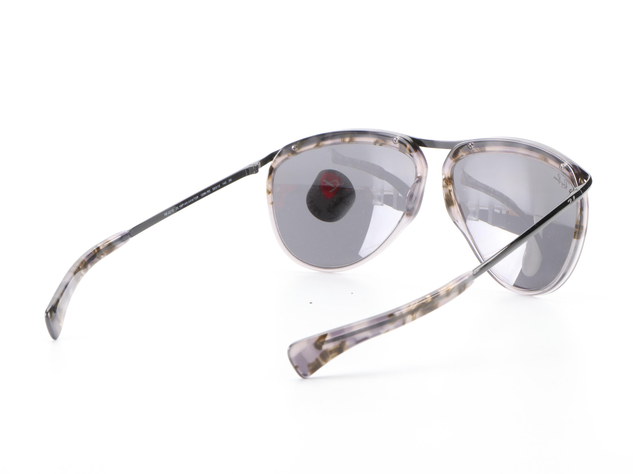 Ray-Ban RB 2219 Olympian Aviator Sunglasses with Case