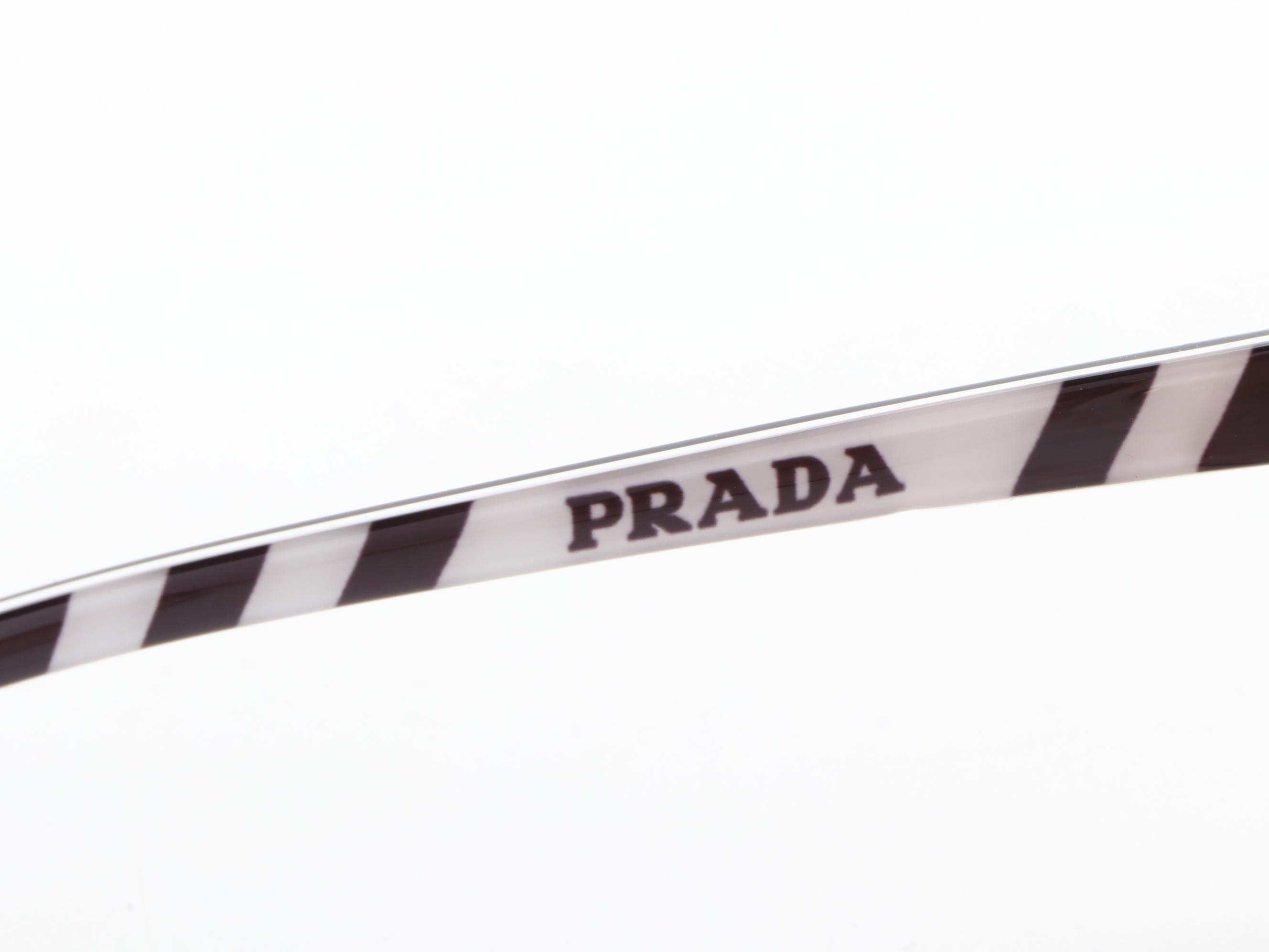 Prada SPR54XS Geometric Sunglasses with Case and Box
