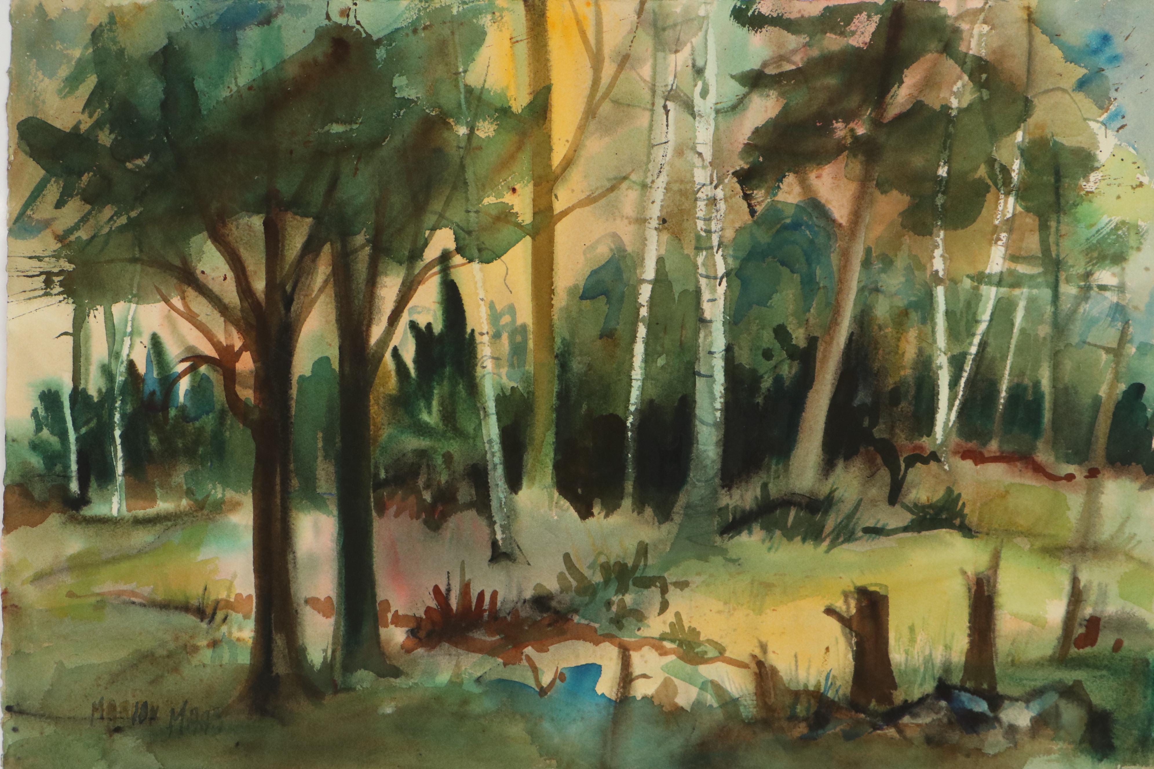 Marion Maas Landscape Watercolor Paintings