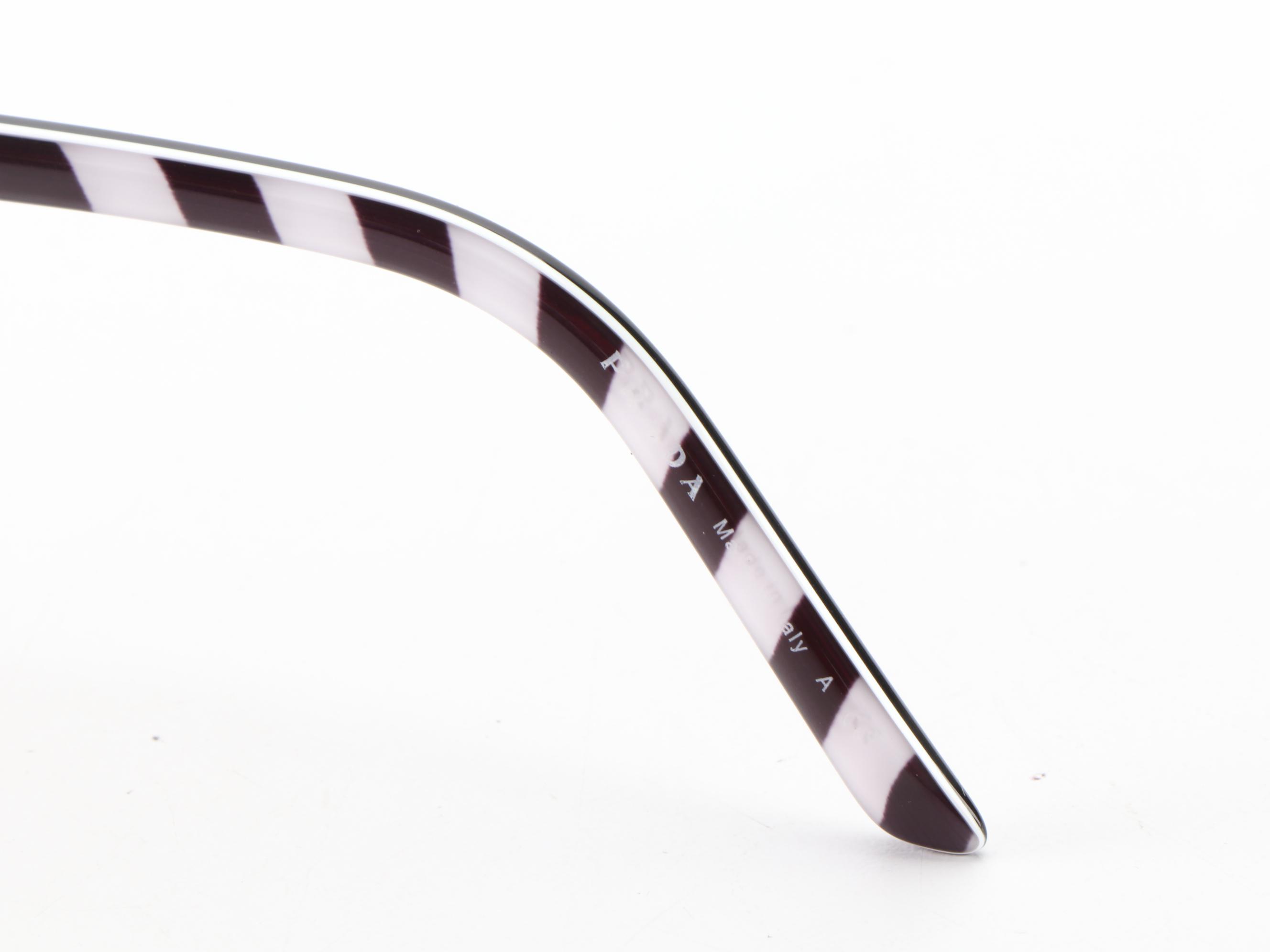 Prada SPR54XS Geometric Sunglasses with Case and Box