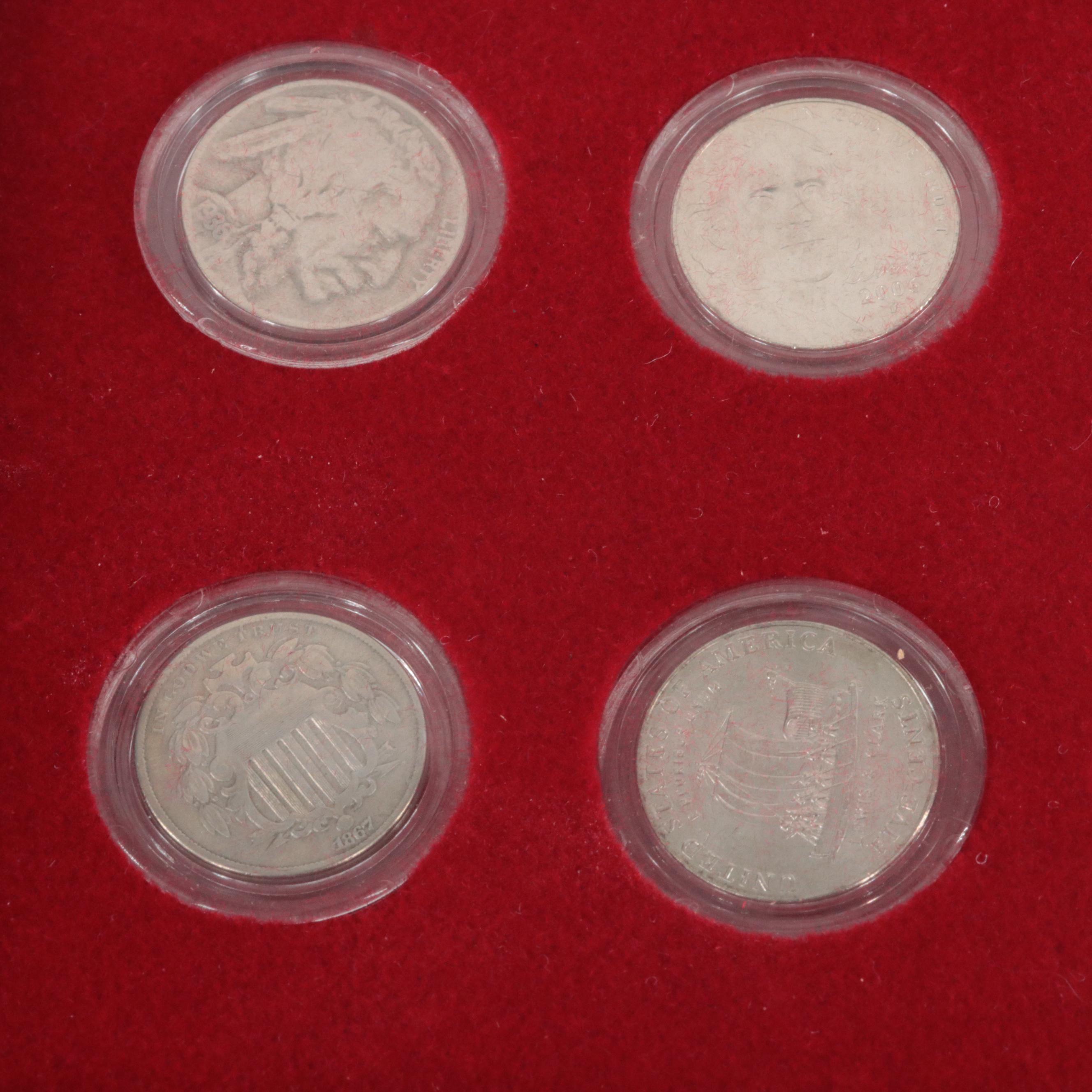 Complete United States Five Cent Type Set