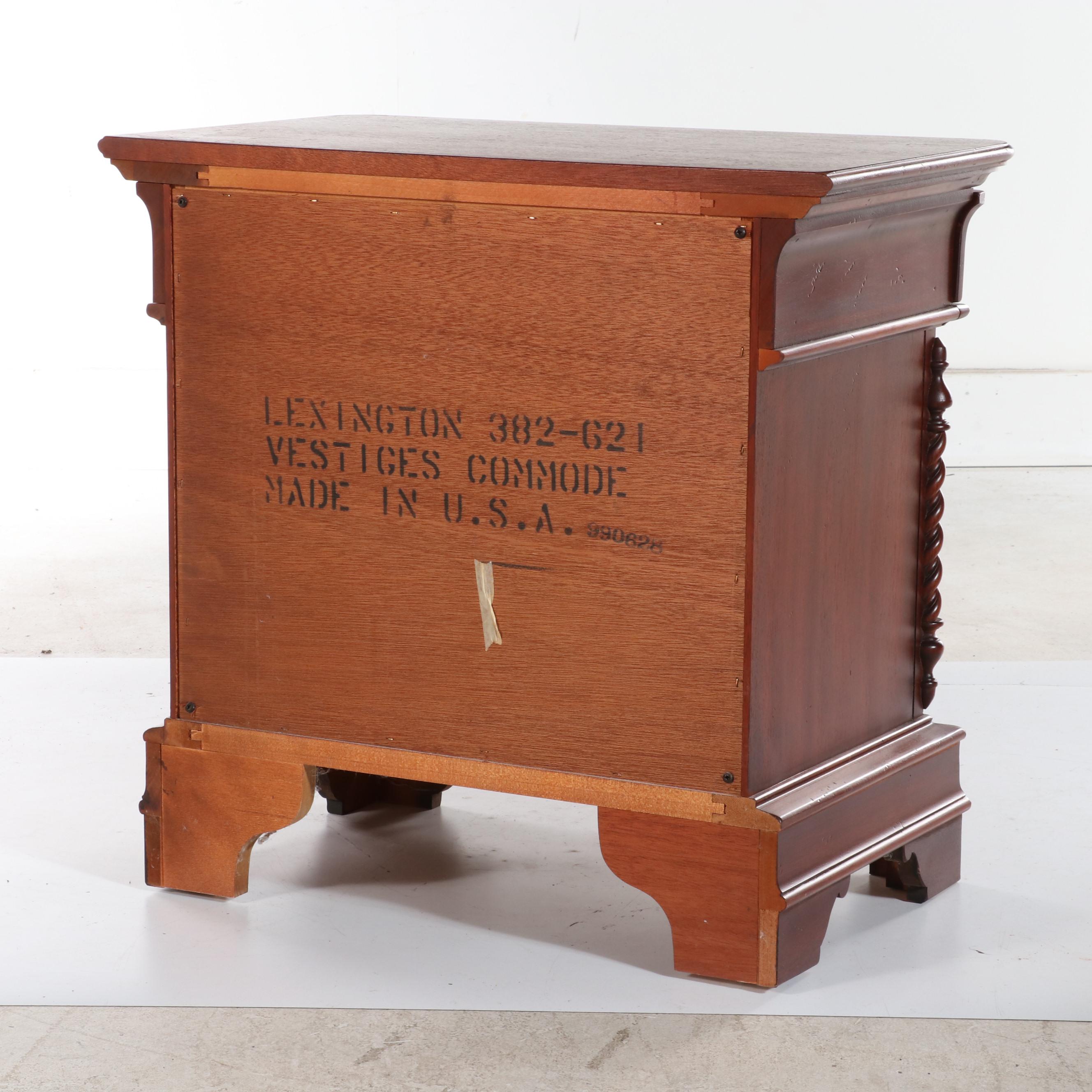 Pair of Lexington "Vestiges" Cherry Nightstands, Late 20th Century