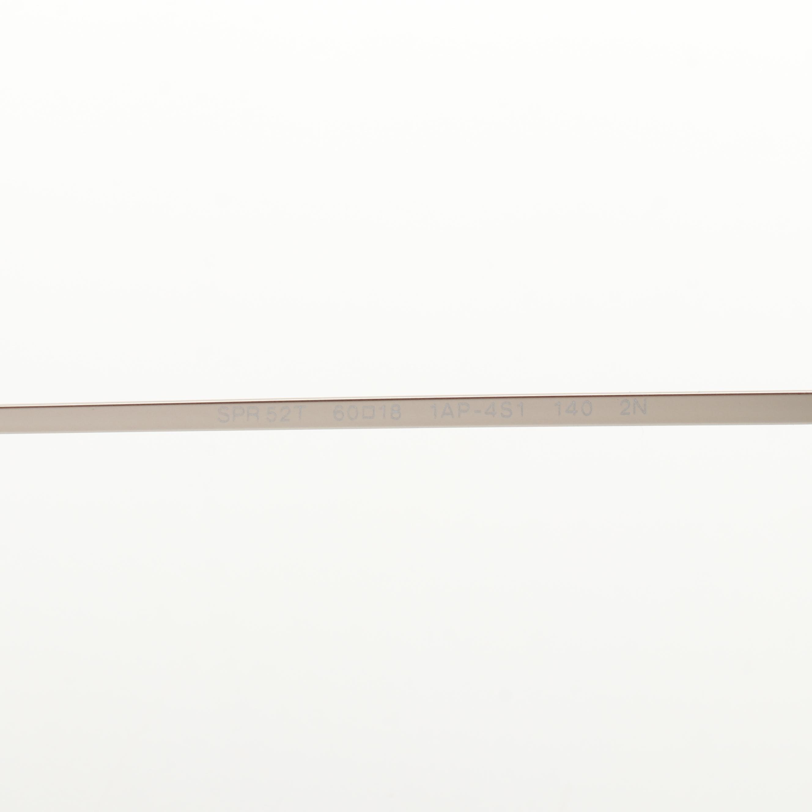 Prada SPR52T Mirror Lens Pilot Sunglasses in Silver Tone with Case and Box