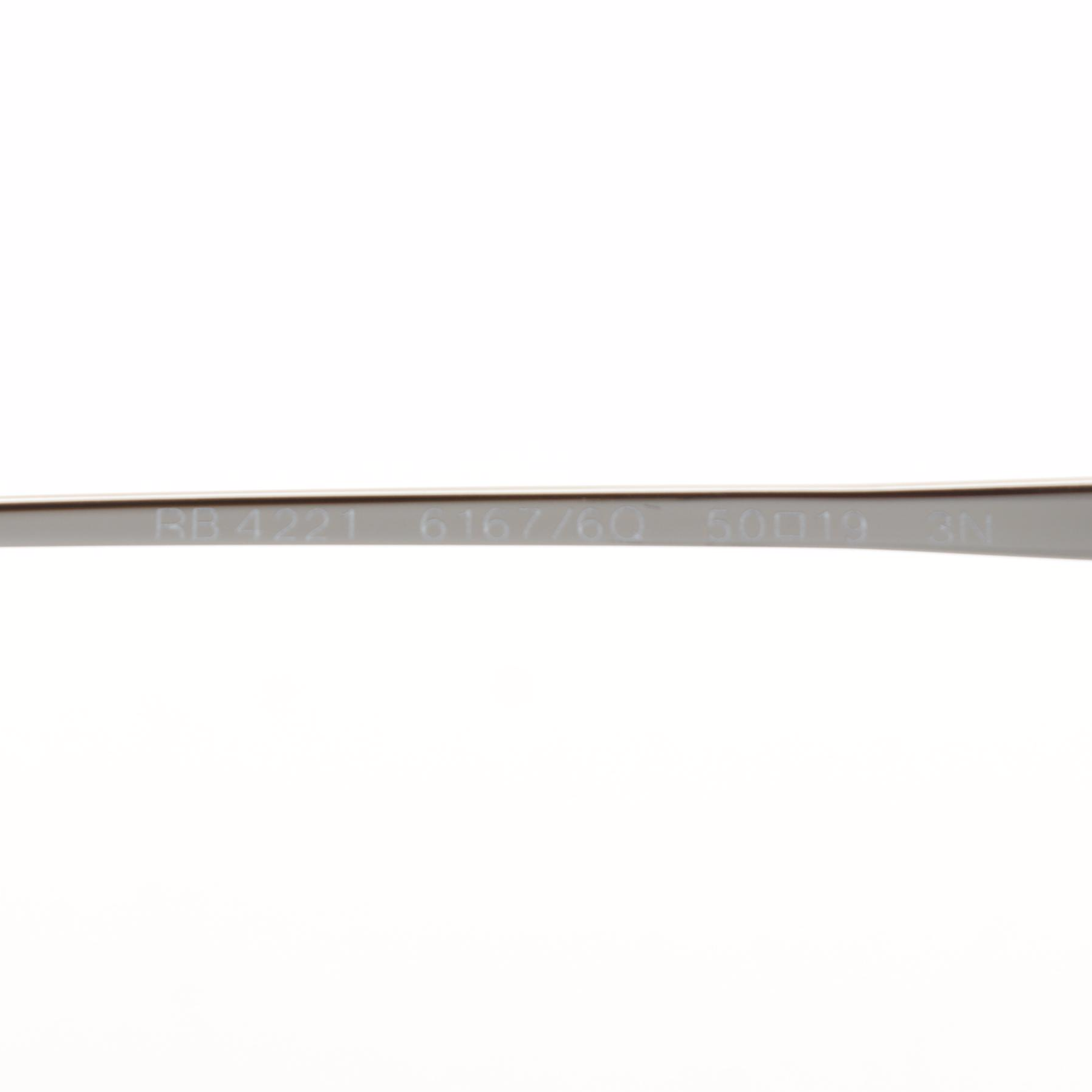 Ray-Ban Highstreet Collection RB4221 Sunglasses with Mirror Lenses and Case