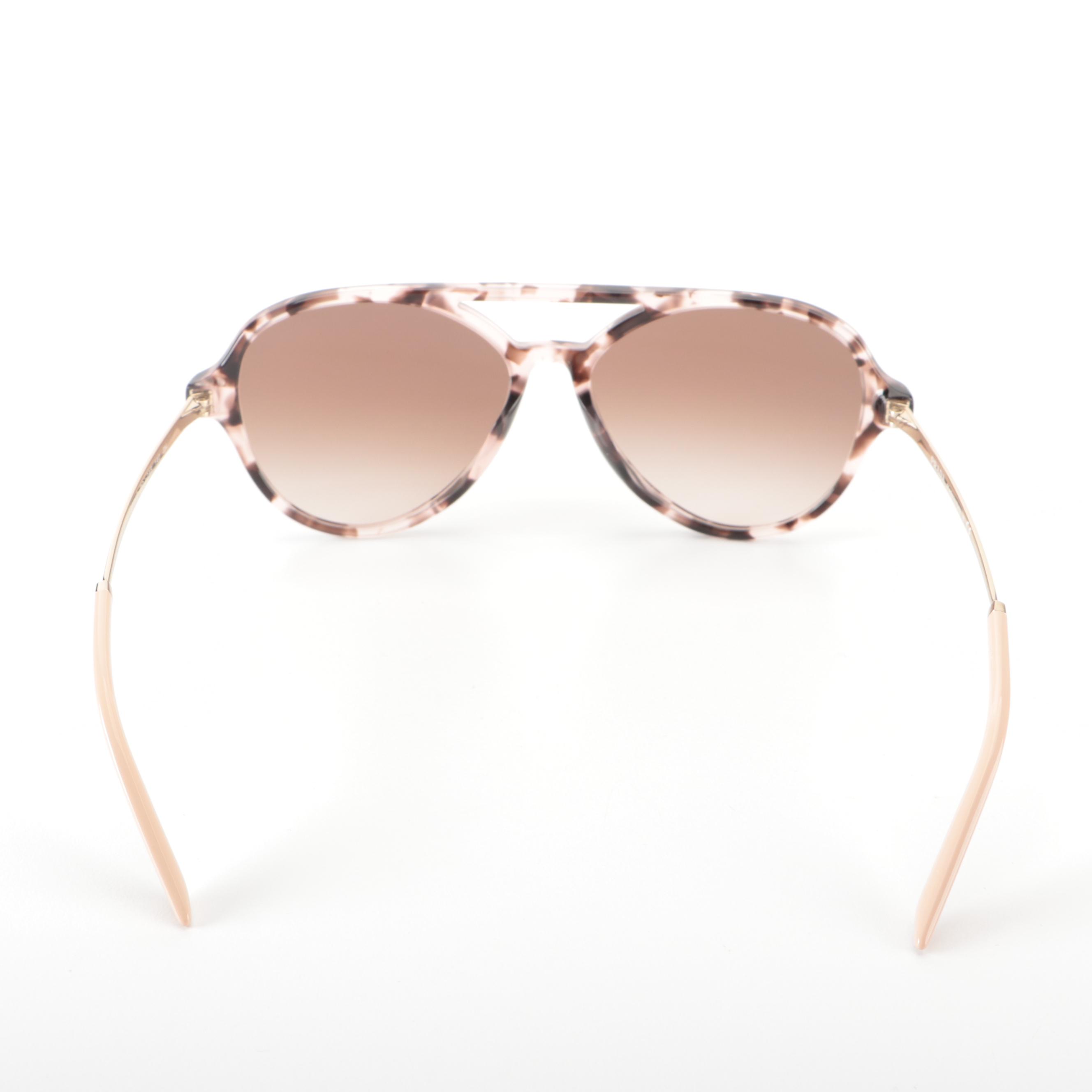 Prada SPR13WSF Orchid Tortoise Avio Sunglasses with Case