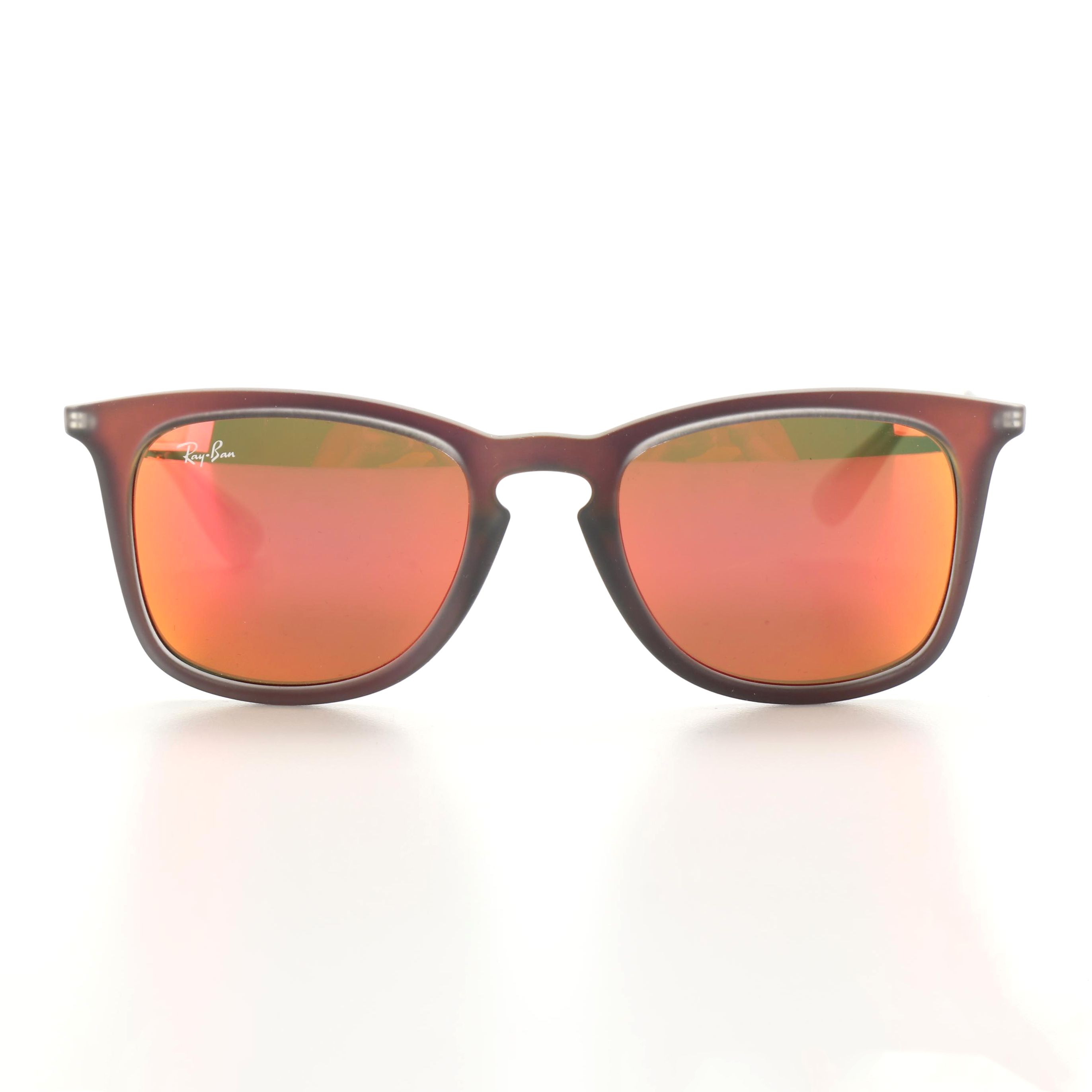 Ray-Ban Highstreet Collection RB4221 Sunglasses with Mirror Lenses and Case