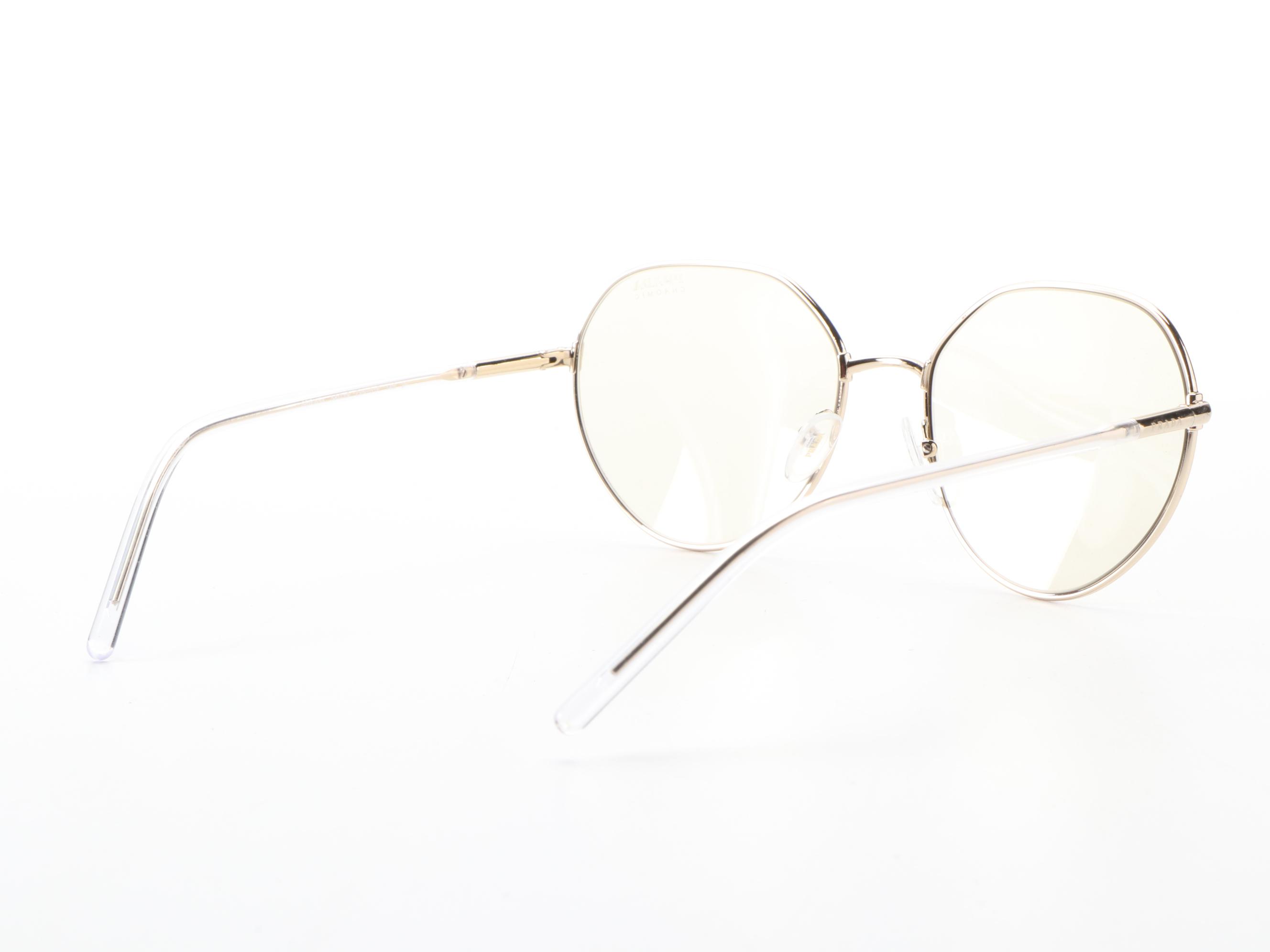 Prada SPR65X Photochromic Lens Round Sunglasses with Case and Box