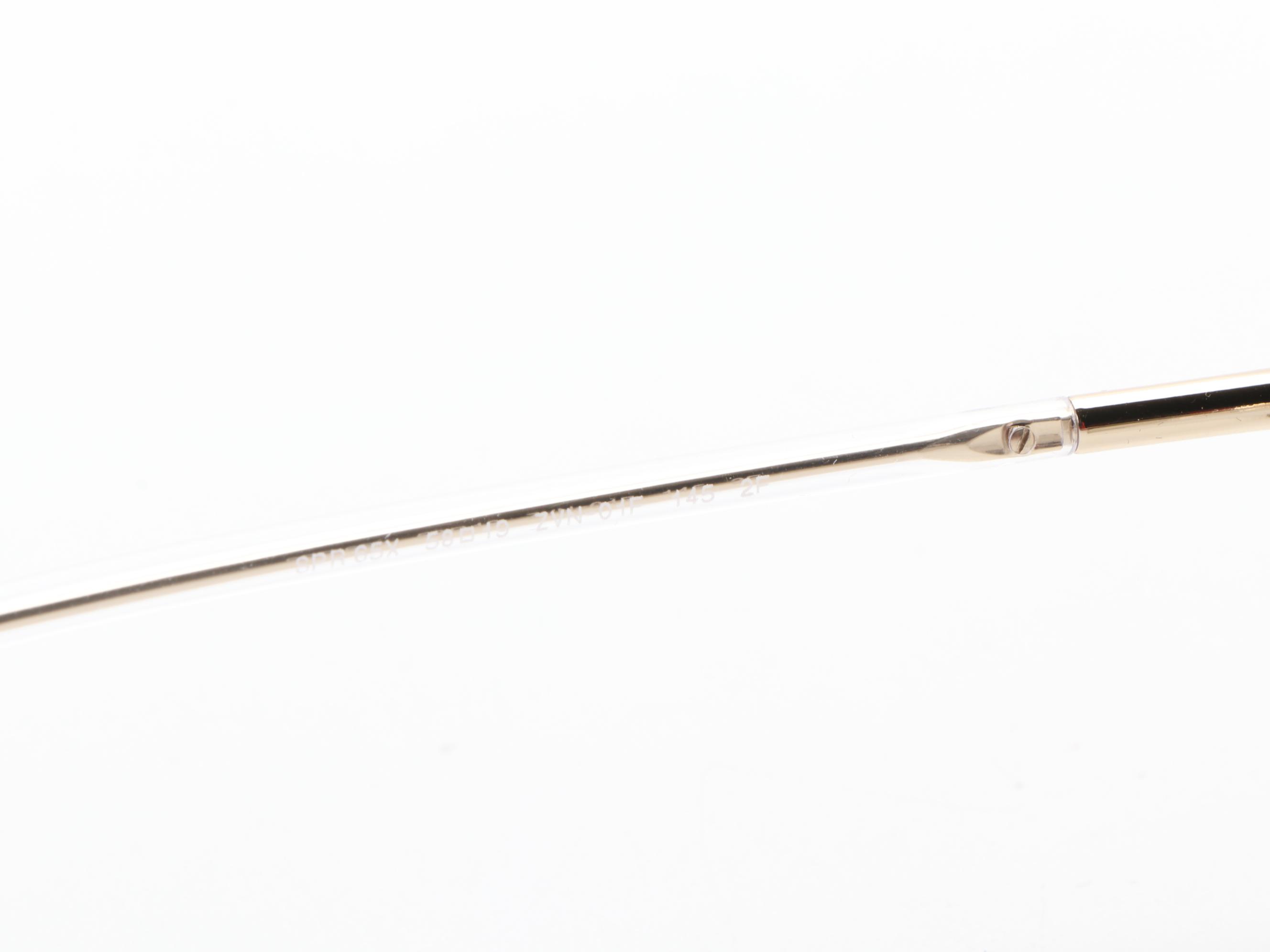 Prada SPR65X Photochromic Lens Round Sunglasses with Case and Box