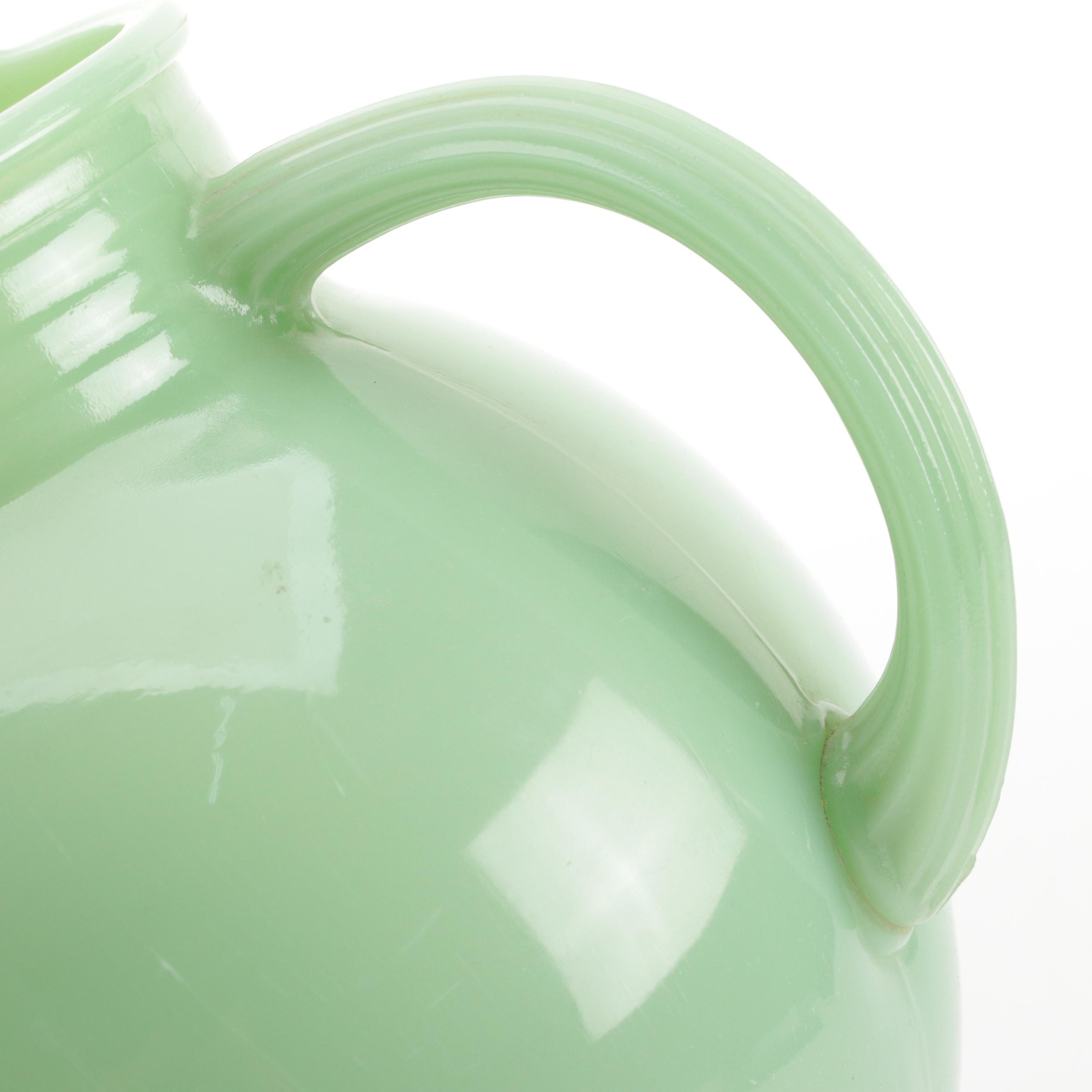 Fire King Jadeite Ball Pitcher, Mid-20th Century