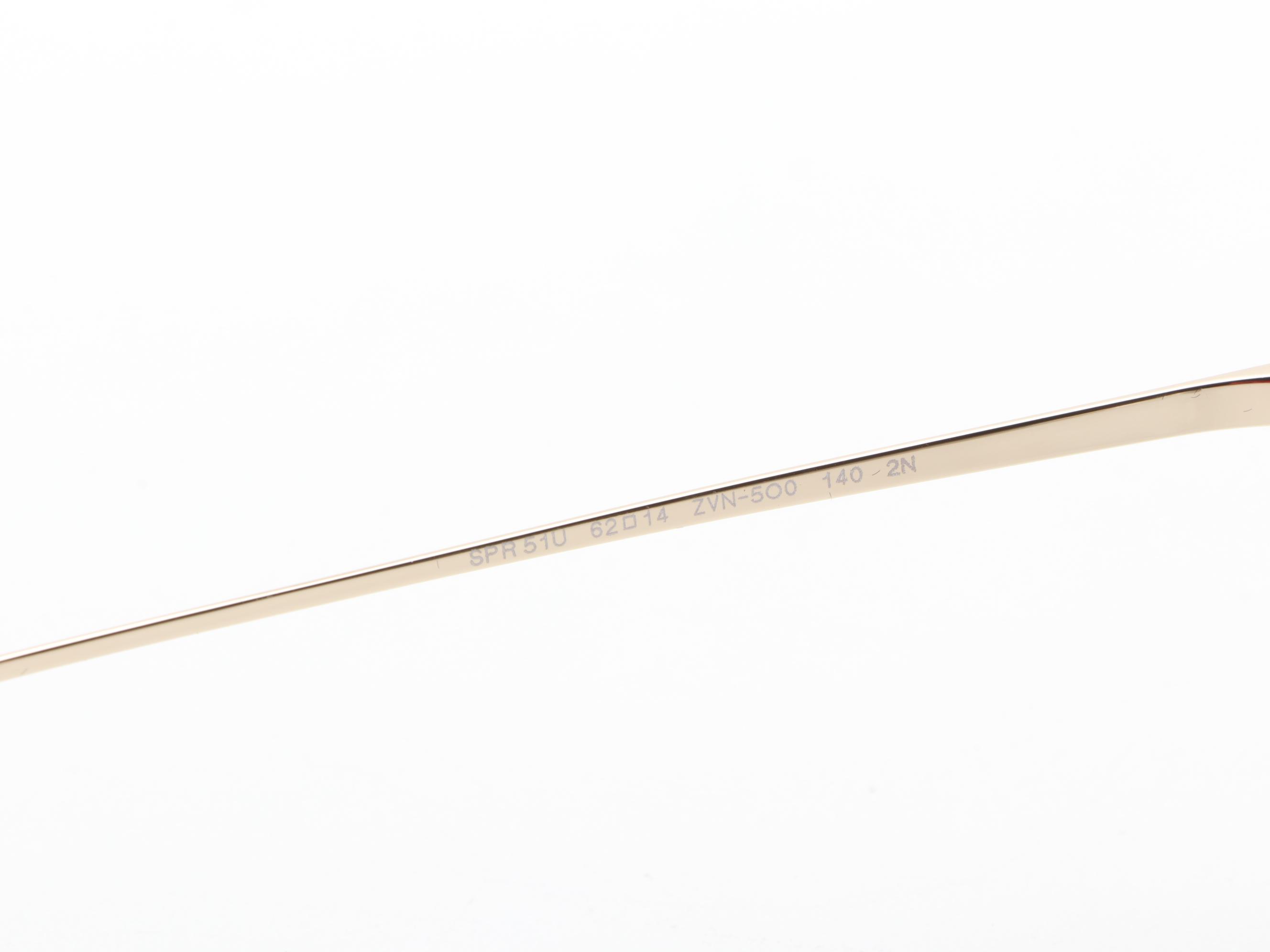 Prada SPR51U Geometric Sunglasses with Case and Box