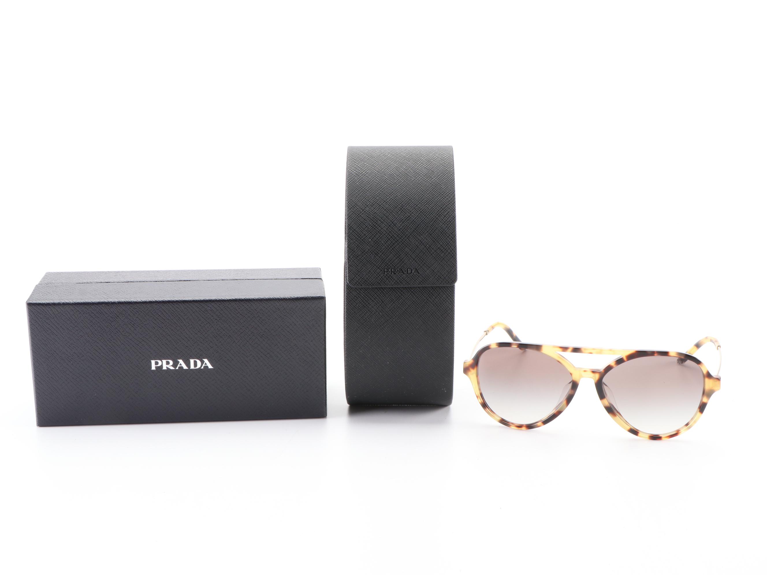 Prada SPR13W-F Sunglasses with Case and Box