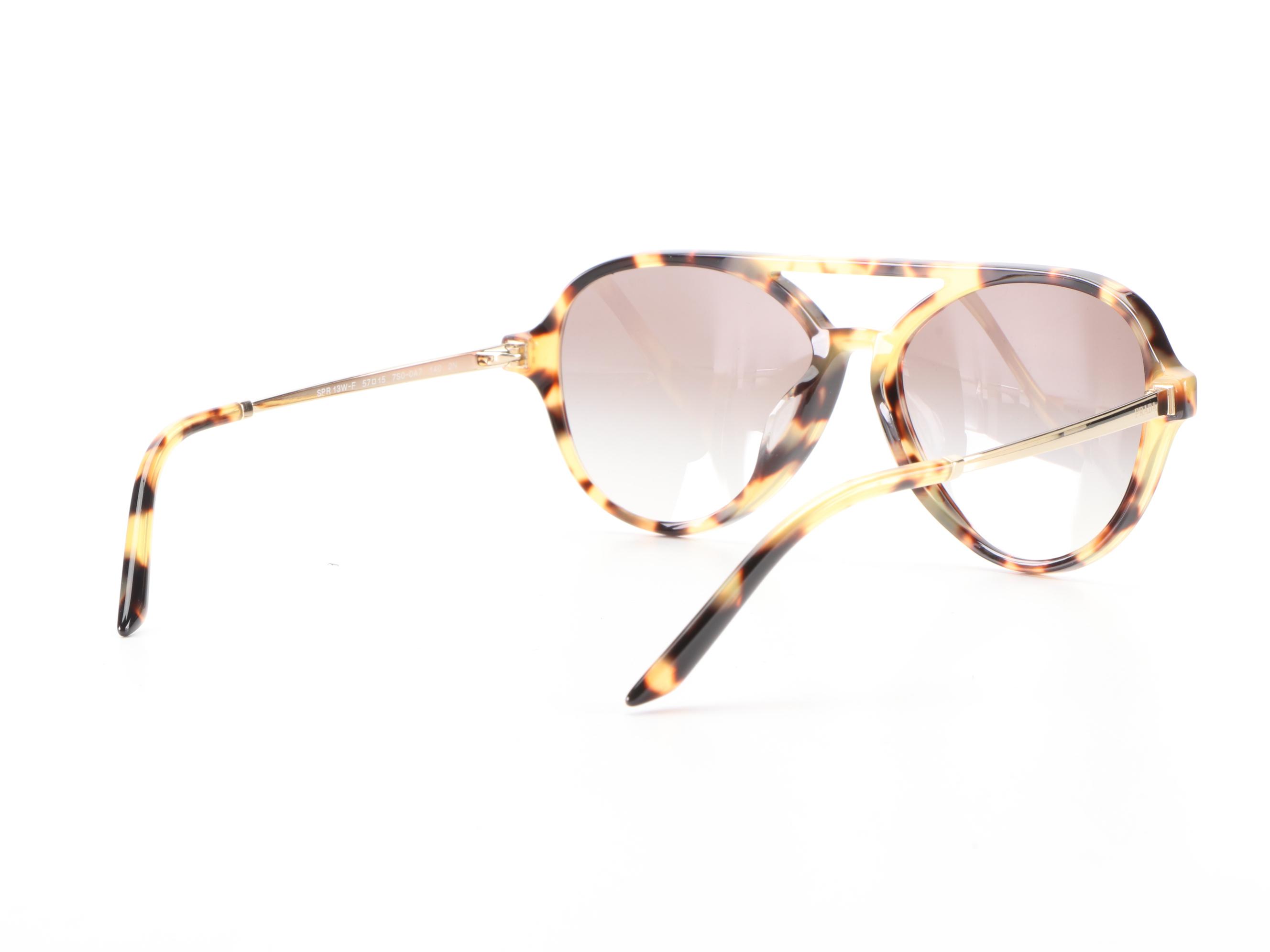 Prada SPR13W-F Sunglasses with Case and Box