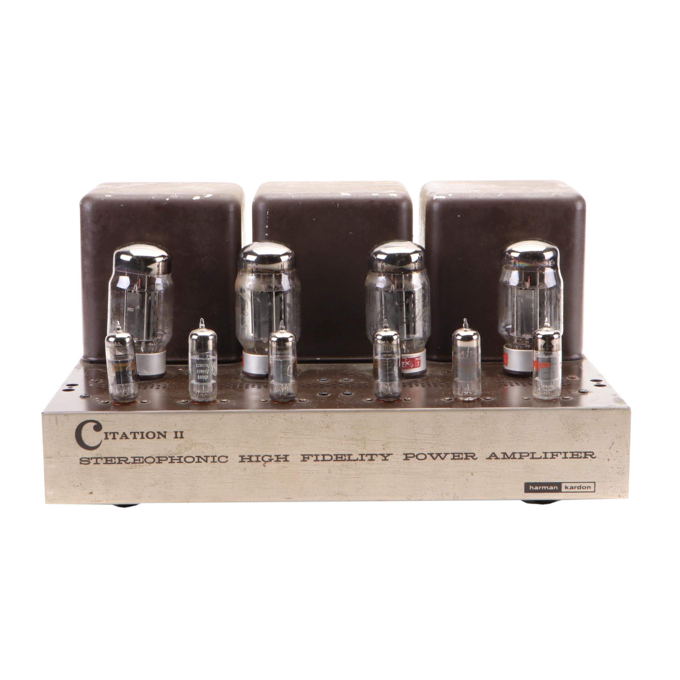 Harman Kardon Citation II Stereophonic Hi-Fi Tube Power Amplifier, Mid-20th C.