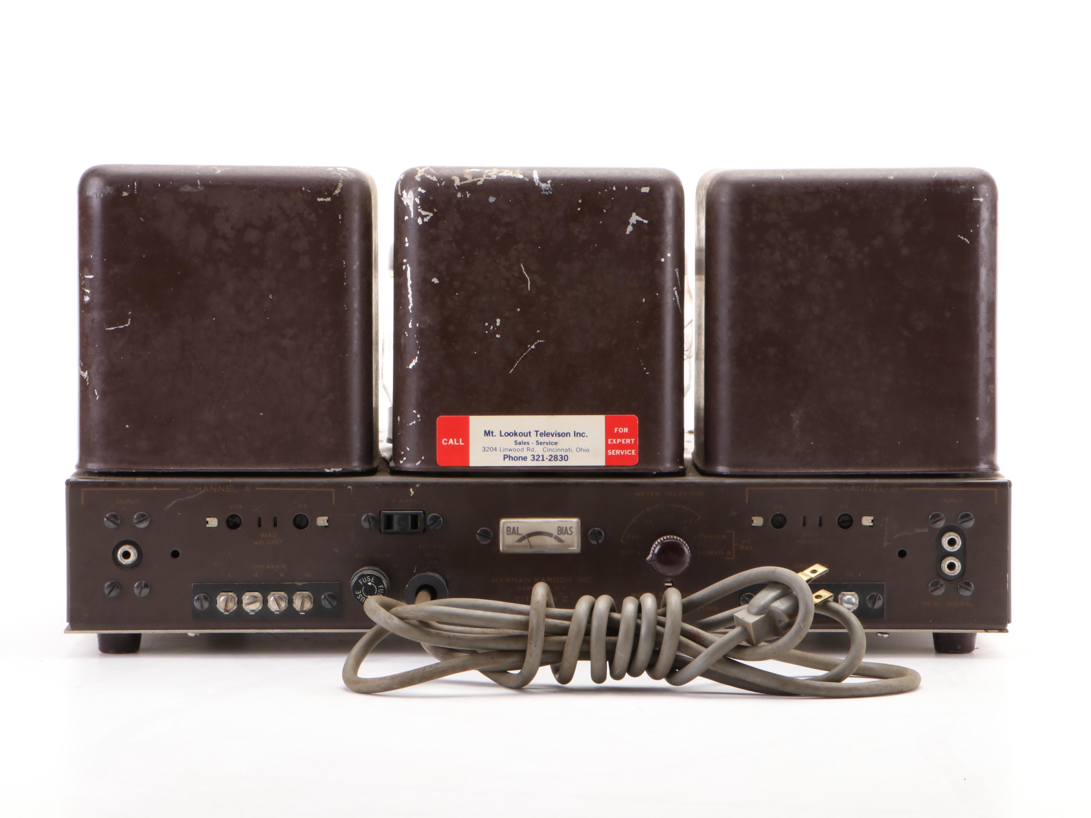 Harman Kardon Citation II Stereophonic Hi-Fi Tube Power Amplifier, Mid-20th C.