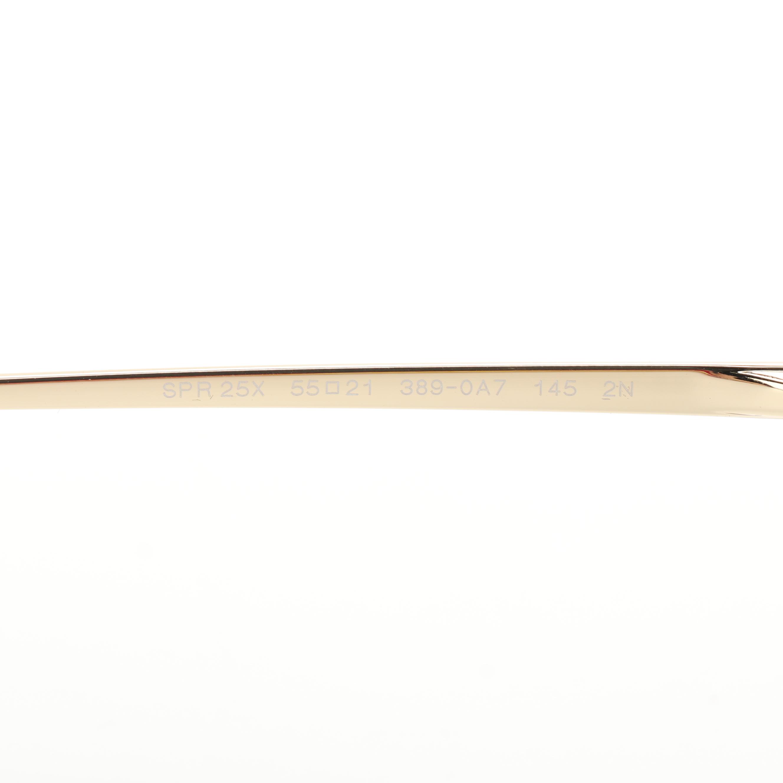 Prada SPR25X Havana Cat Eye Sunglasses with Case and Box