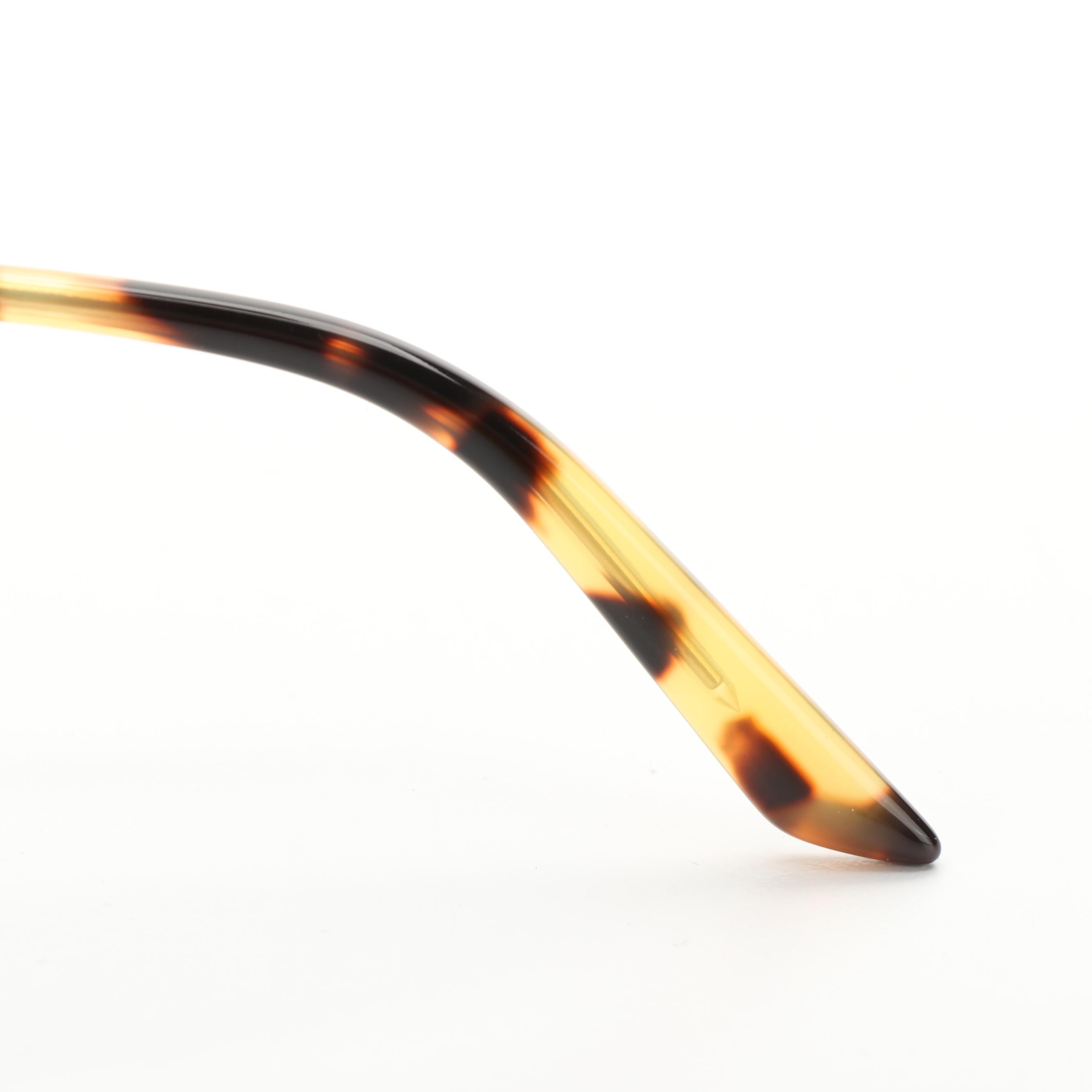 Prada SPR25X Havana Cat Eye Sunglasses with Case and Box