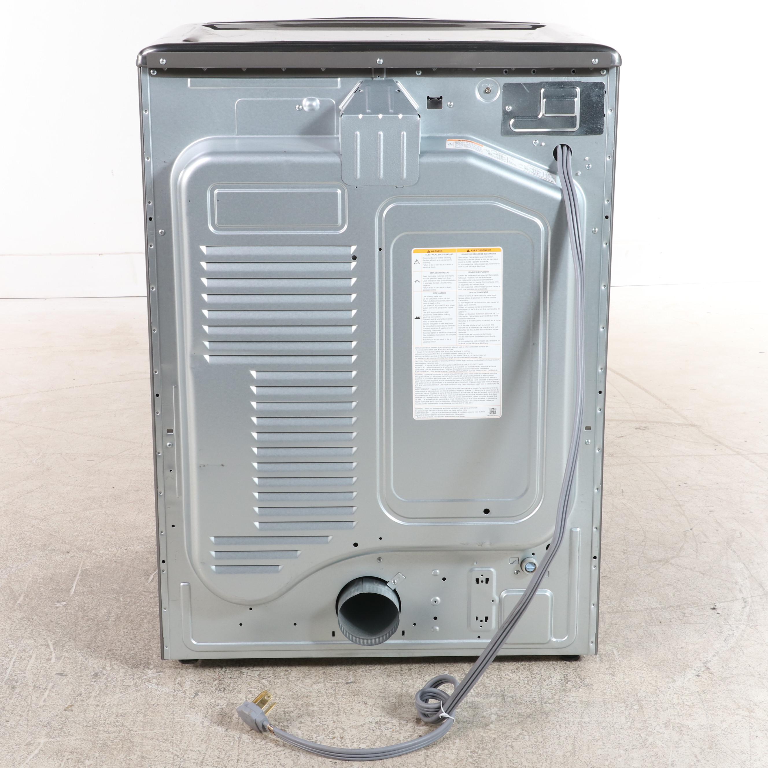 LG 9.0 Cu. Ft. Graphite Steel Smart WiFi Electric Dryer With Sensor Dry, Steam