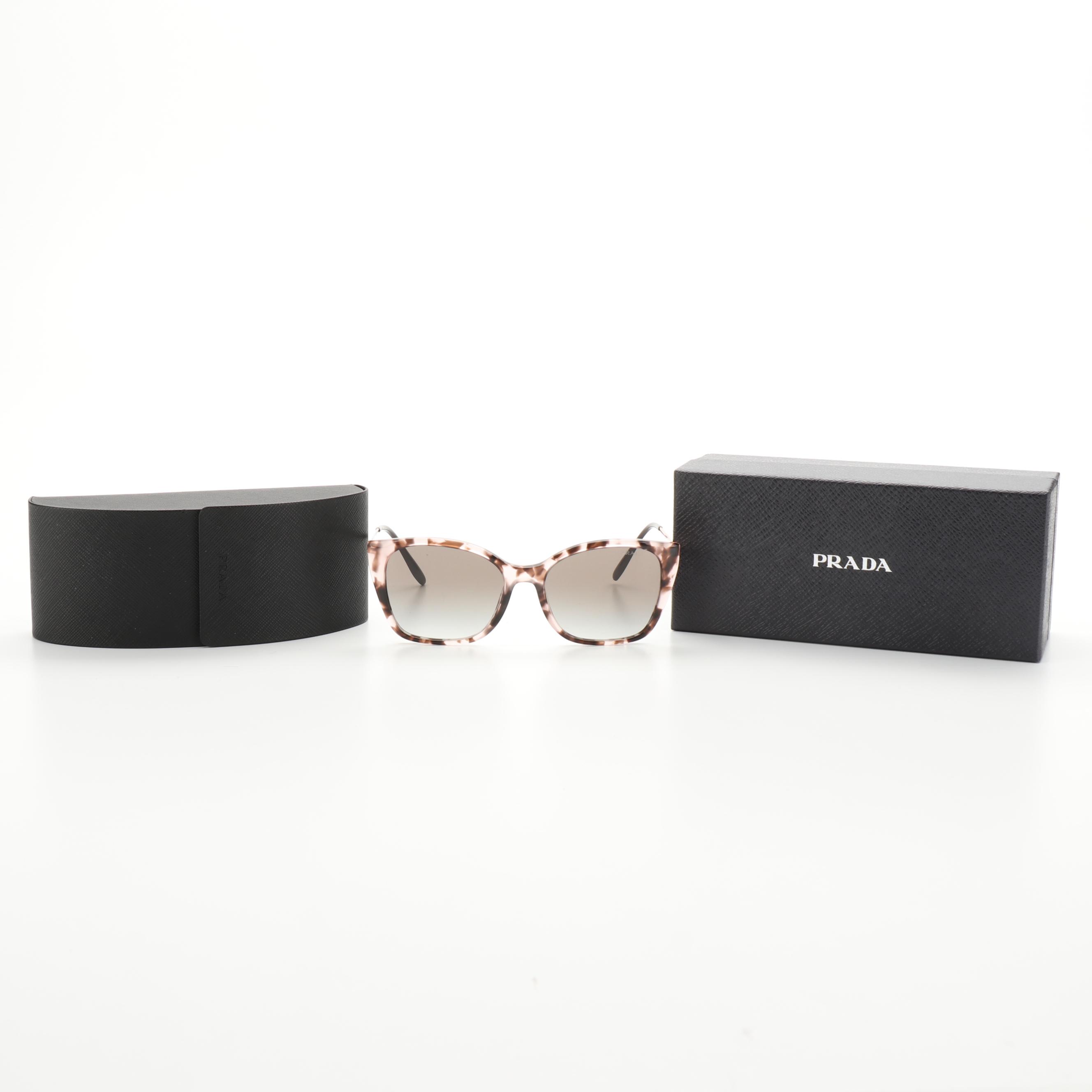 Prada SPR12X Orchid Havana Sunglasses with Case and Box