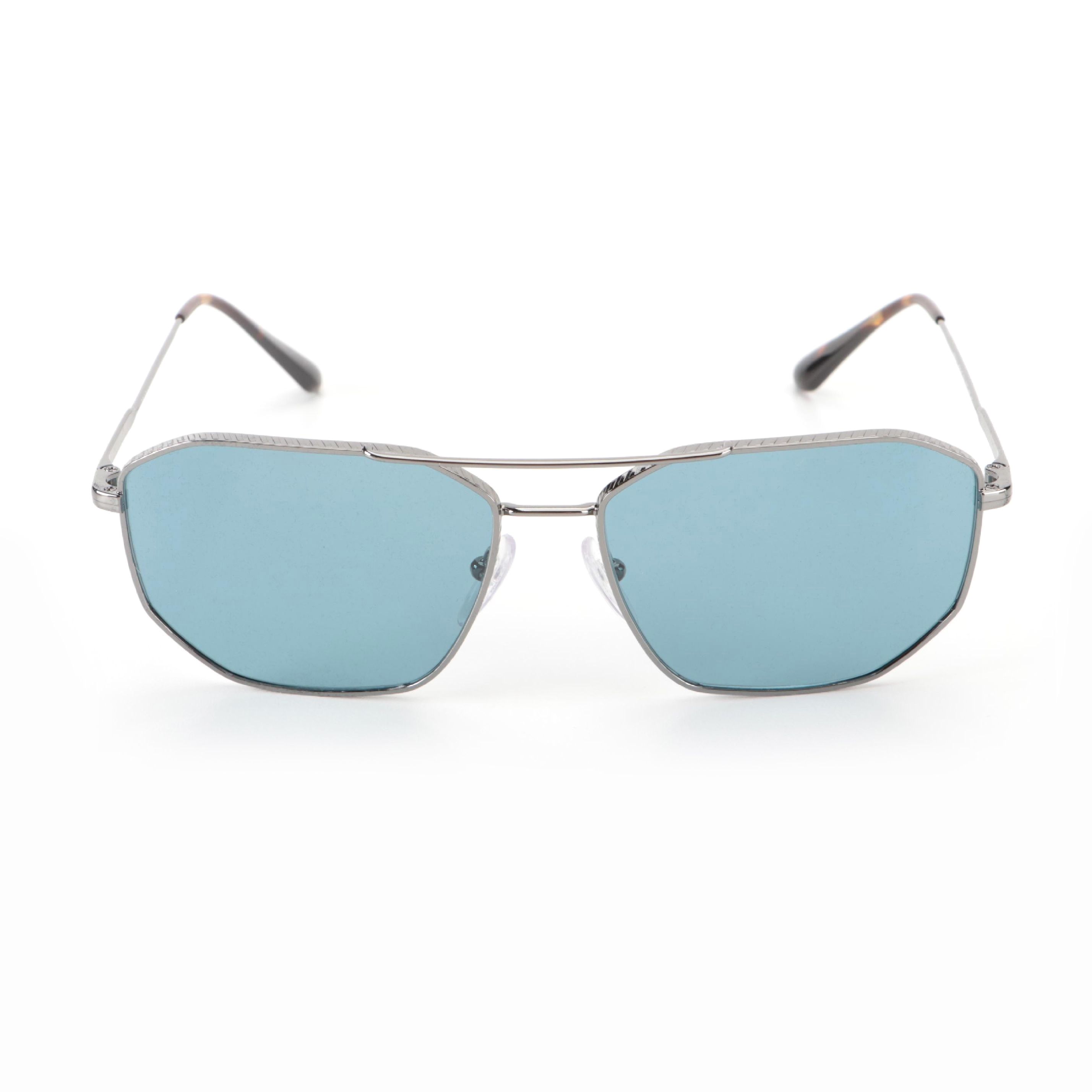 Prada SPR64X Geometric Polarized Sunglasses with Case