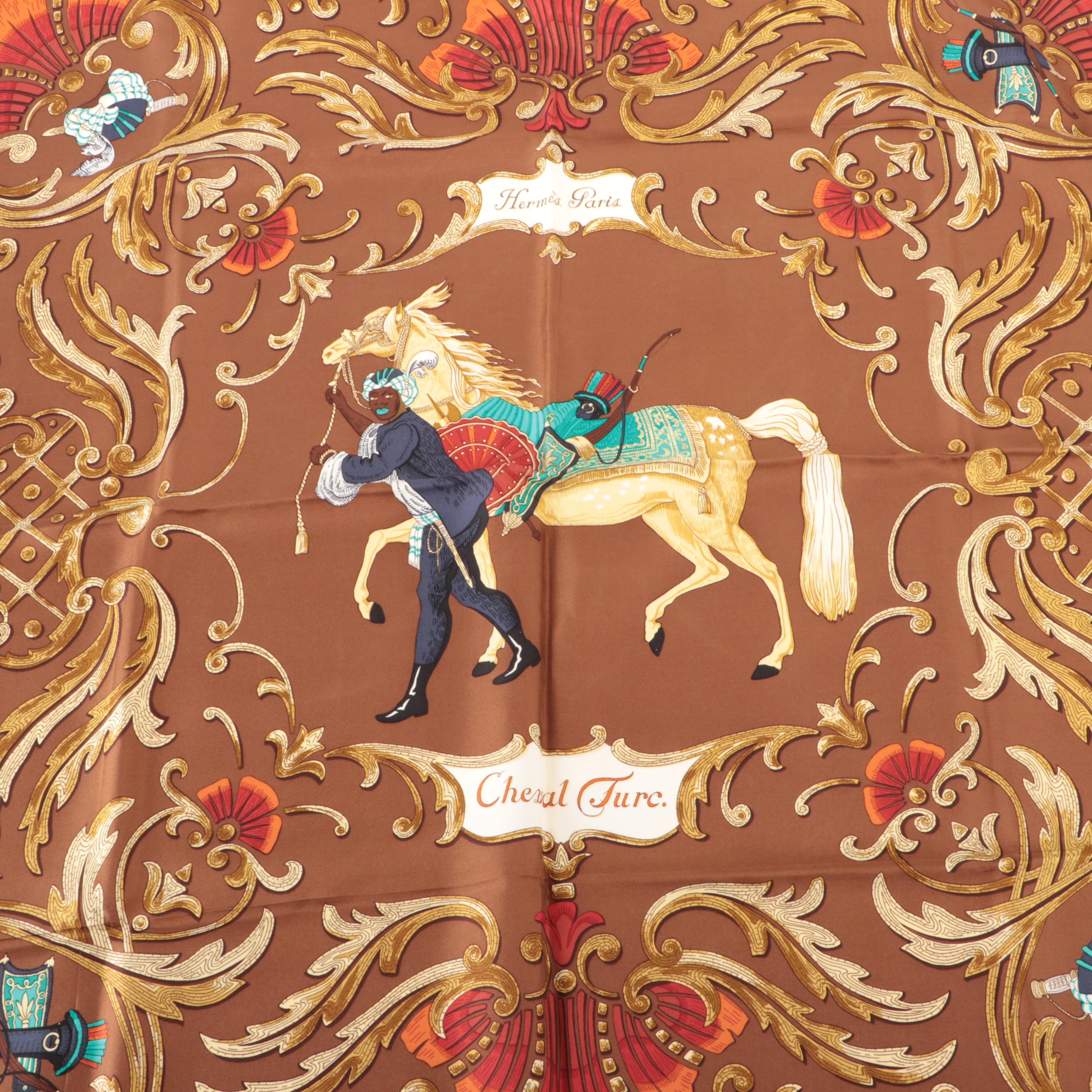 Hermès "Cheval Turc'" Silk Twill Scarf