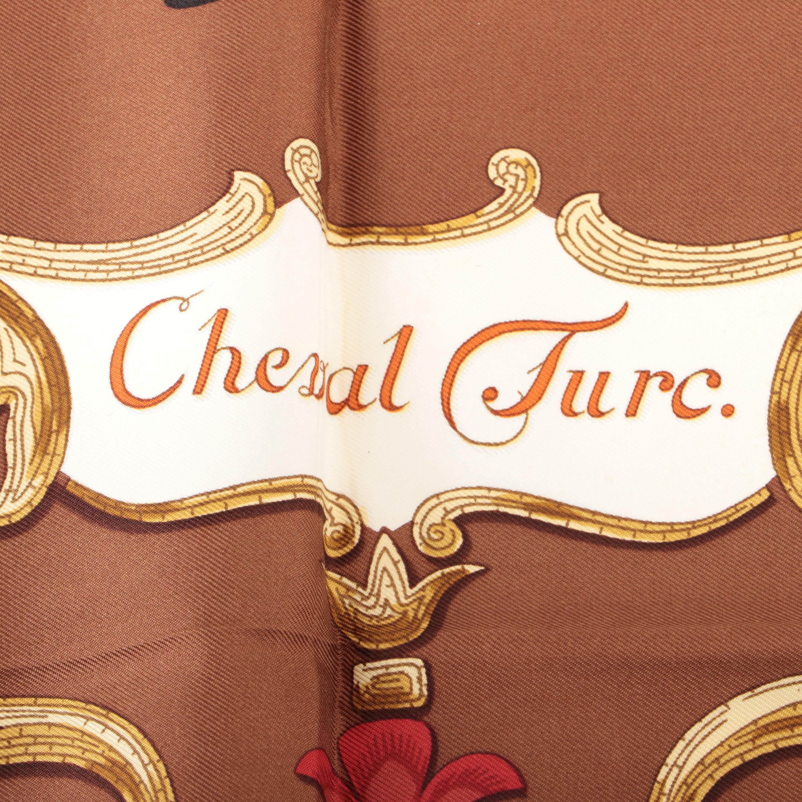 Hermès "Cheval Turc'" Silk Twill Scarf