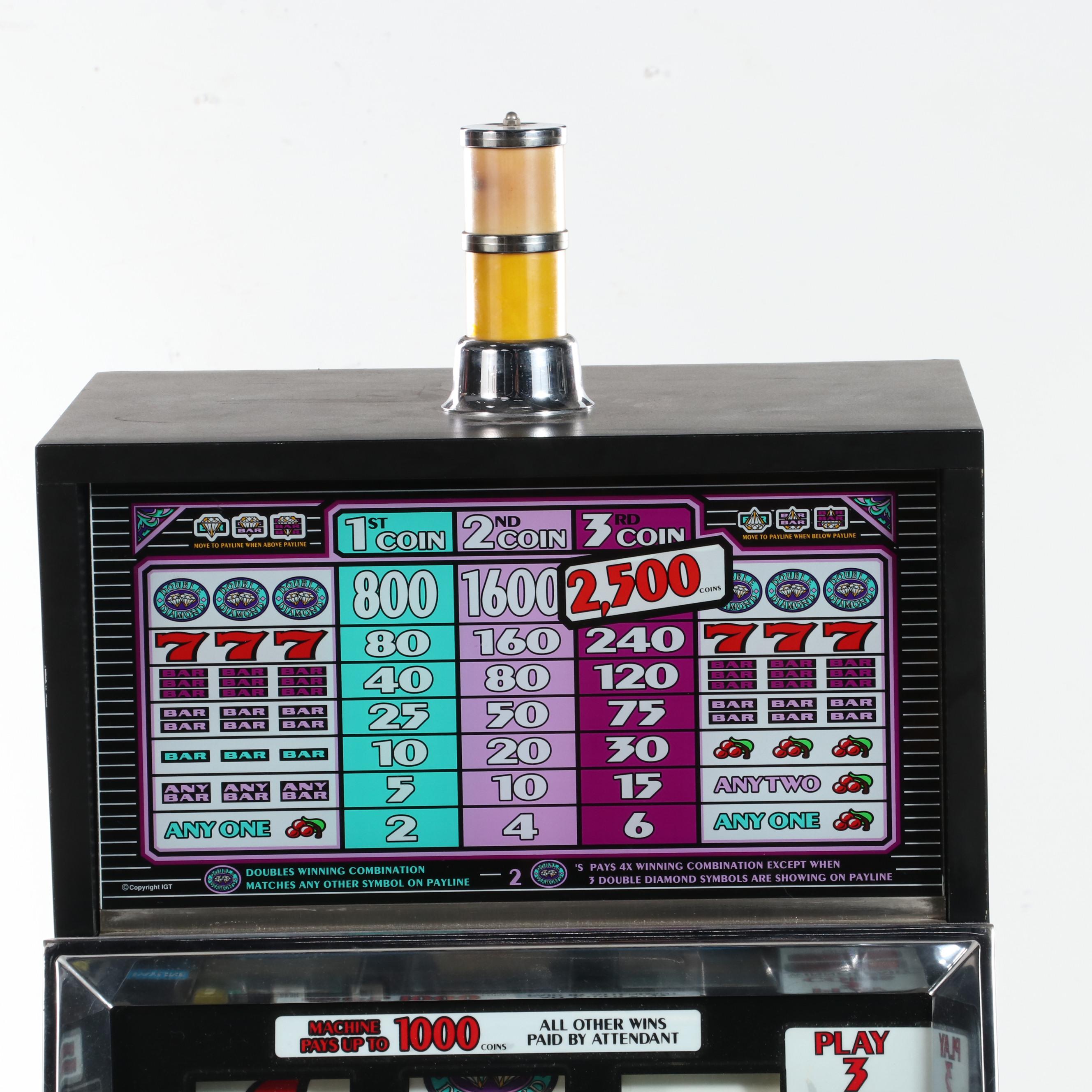 IGT Double Diamond Deluxe 25c Slot Machine, 1990s